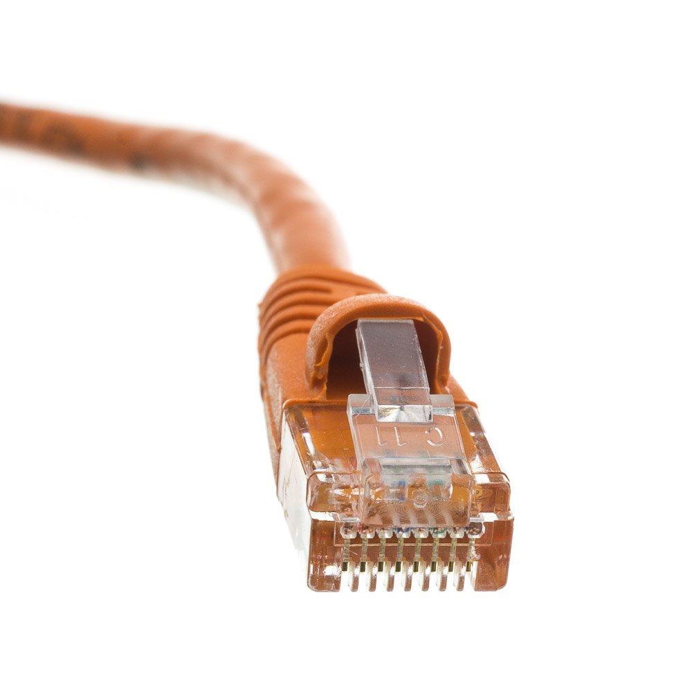 1000ft Cat6 Ethernet Cable Bulk - 24 AWG Solid Copper UTP, 350MHz, ETL Listed - Ideal for Home/Office Networking, Data Centers & Server Rooms (Orange, Pull Box Included)