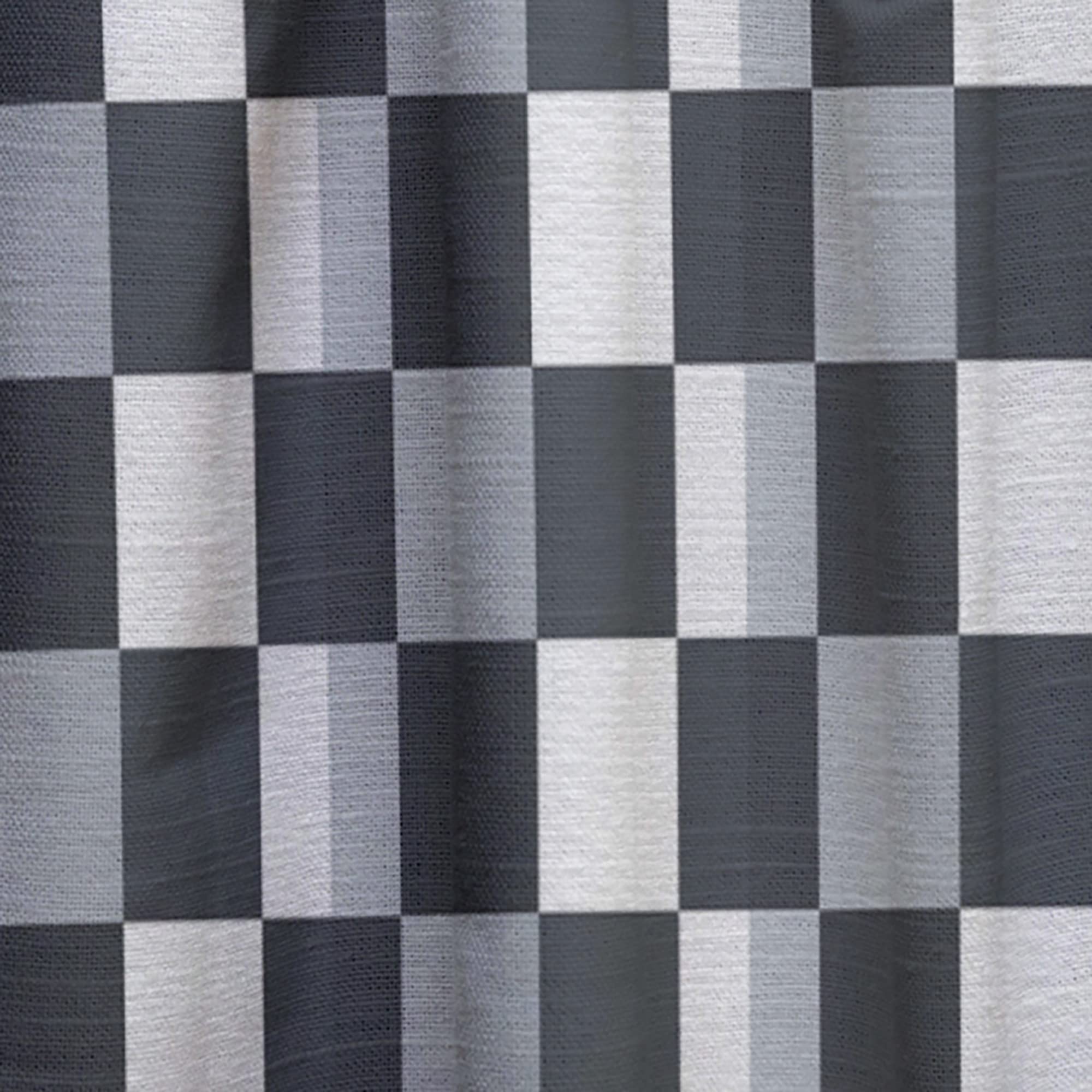 Geometric Monochrome Pattern Blackout Curtains - Thermal Insulated Single Panel (52x90 inches) for Bedroom & Living Room - Modern Window Treatment for Home Decor & Light Blocking