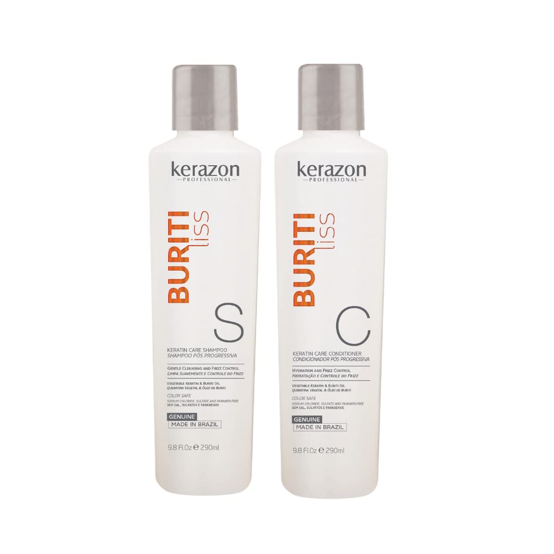 Brazilian Hair BTX Treatment Kit for All Hair Types - Sulfate Free & Sodium Free Shampoo & Conditioner Set - Perfect for Salon Quality Hair Care at Home