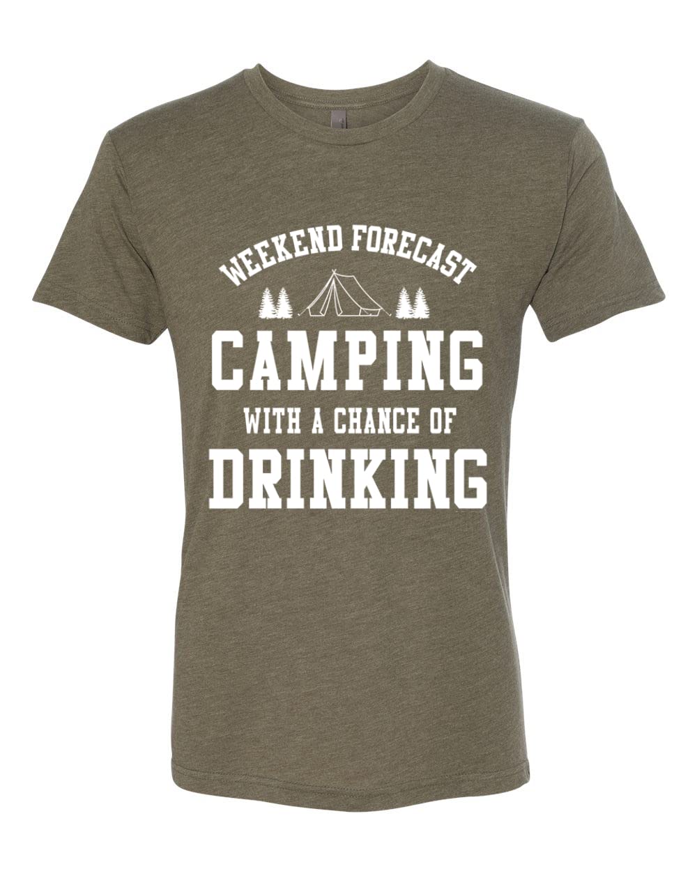 Premium Tri-Blend T-Shirt for Men - Comfortable Camping & Outdoor Drinking Apparel - Perfect for Hiking, Backpacking and Casual Wear