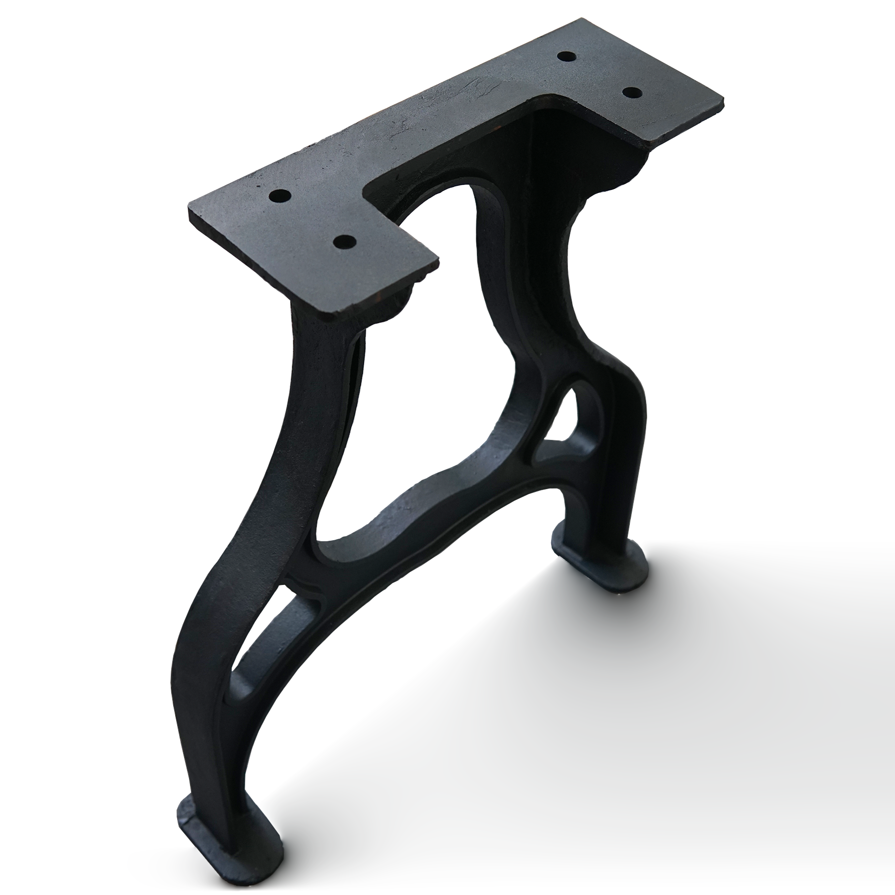 Heavy Duty Cast Iron Dining Table Legs 71cm x 62cm - YW CL 004 - Rustic Industrial Style Table Base for Kitchen, Restaurant & Outdoor Furniture