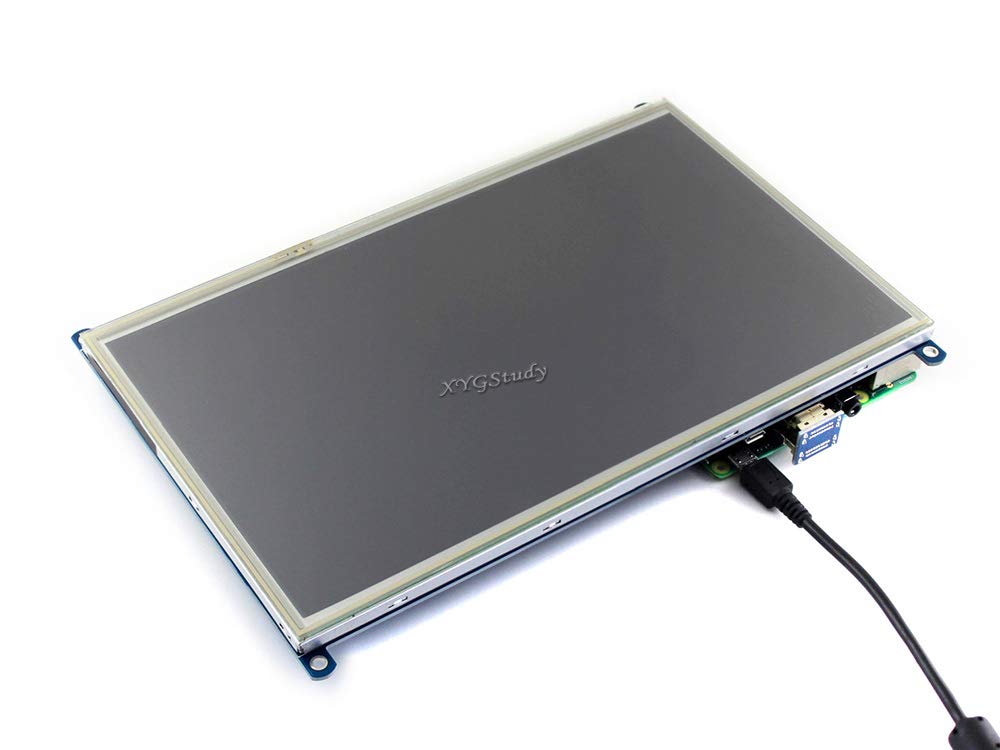 10.1 Inch 1024×600 Resistive Touch Screen Monitor with HDMI Interface - Compatible with Raspberry Pi 4/3/2 Model B/B+, Supports Raspbian & Ubuntu - Perfect for DIY Projects, Home Automation, and Embedded Systems