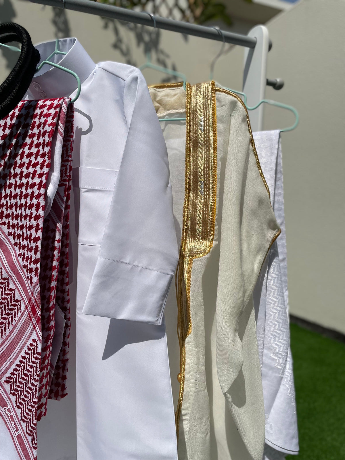 Prestige Baby Boy Thobe Gift Set - Cream Bisht for 0-12 Months | 5-Piece Outfit for Newborns, Eid, and Special Occasions