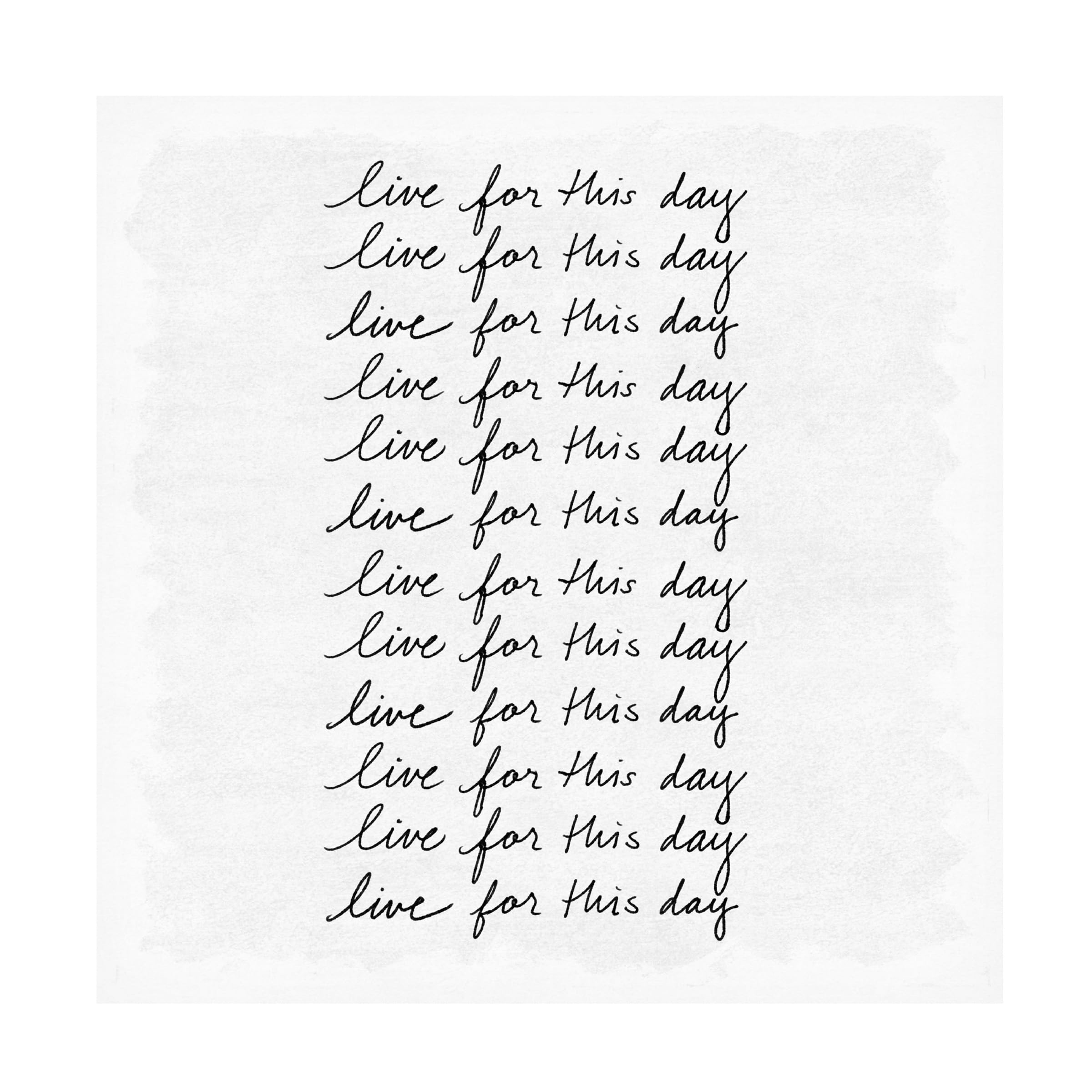 Trademark Fine Art 'Live for This Day' Canvas Wall Art Print - Motivational Home & Office Decor for Living Room, Bedroom, or Workspace
