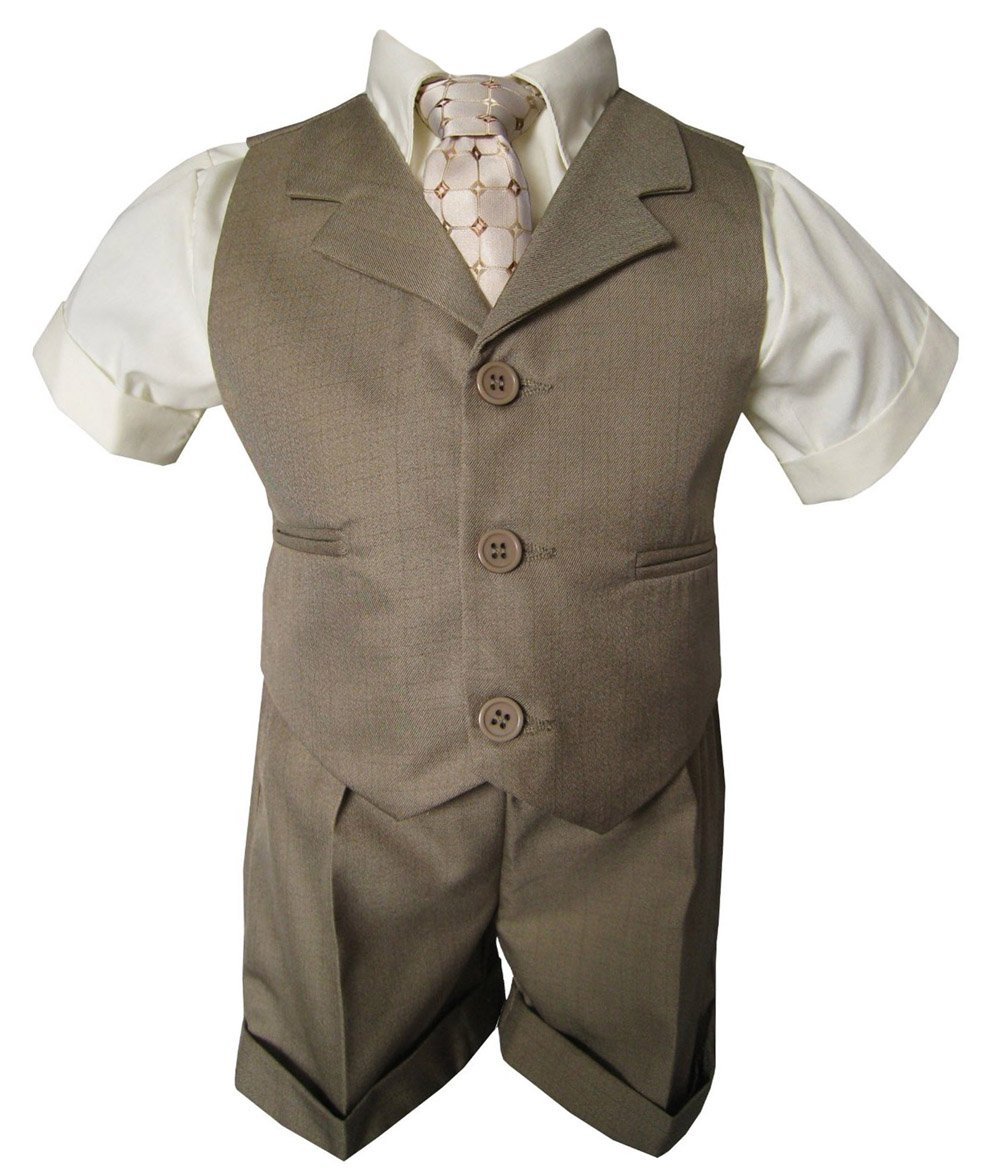 Gino Giovanni Baby Boy Summer Outfit - Cotton Vest & Shorts Set for Infants | Perfect for Beach, Parties & Casual Wear