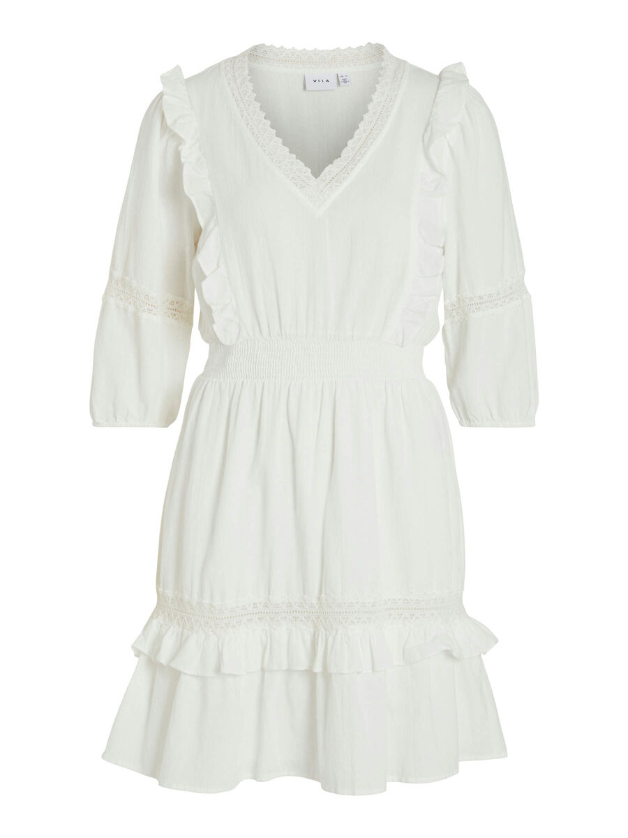 Kacia Women's White Summer Dress - Flowy Casual Sundress for Beach, Vacation & Everyday Wear