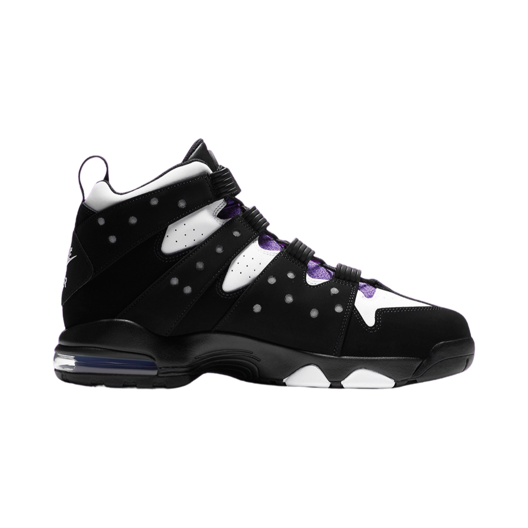 Nike Air Max 2 CB Charles Barkley 94 Retro Basketball Shoes - Black White Purple (2020 Release) - Vintage NBA Sneakers for Men, Streetwear & Basketball Games