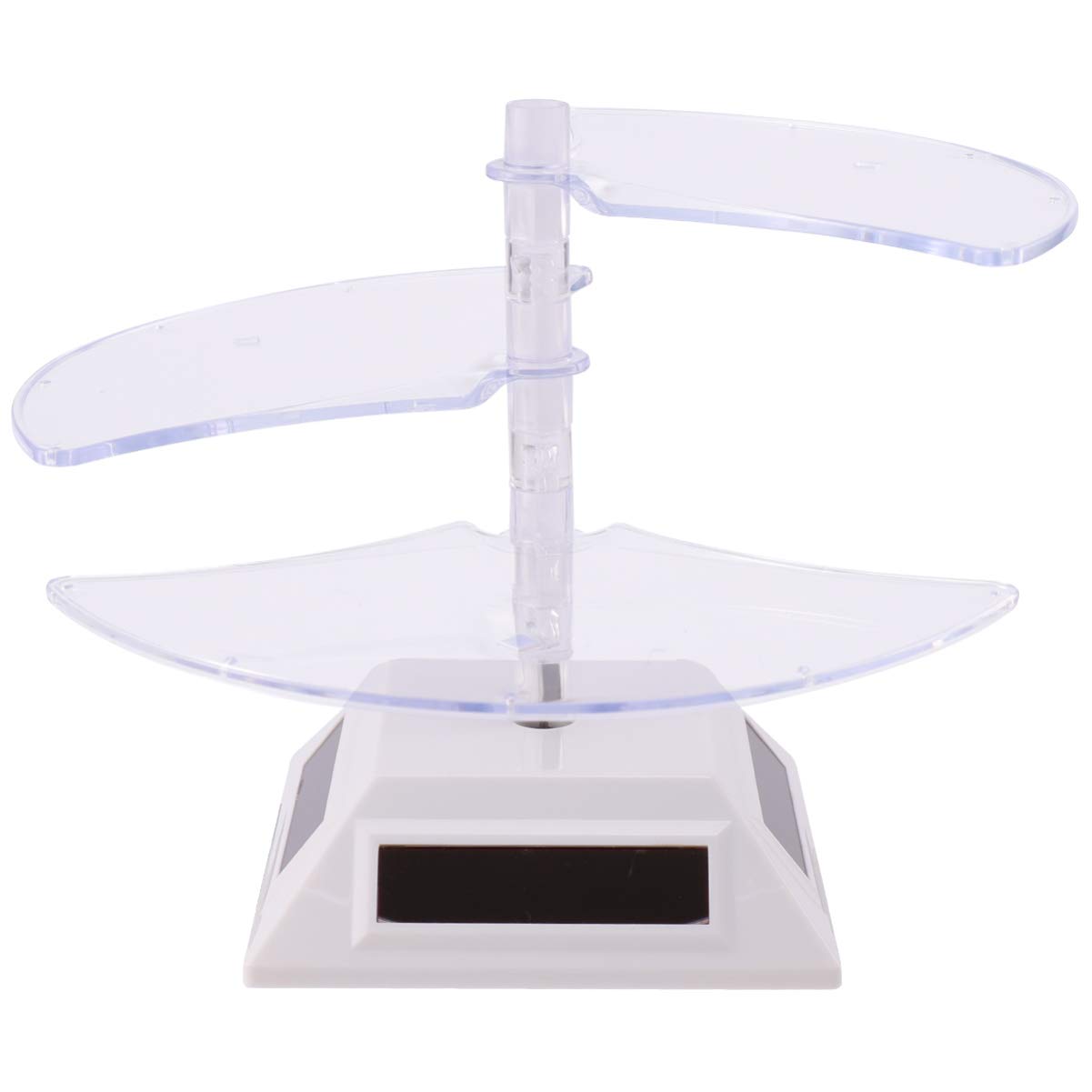 Baluue 360° Solar Powered Rotating Display Stand - Watch, Jewelry, Eyeglass Organizer & Showcase Turntable for Retail Stores, Home Decor, and Gift Showcase