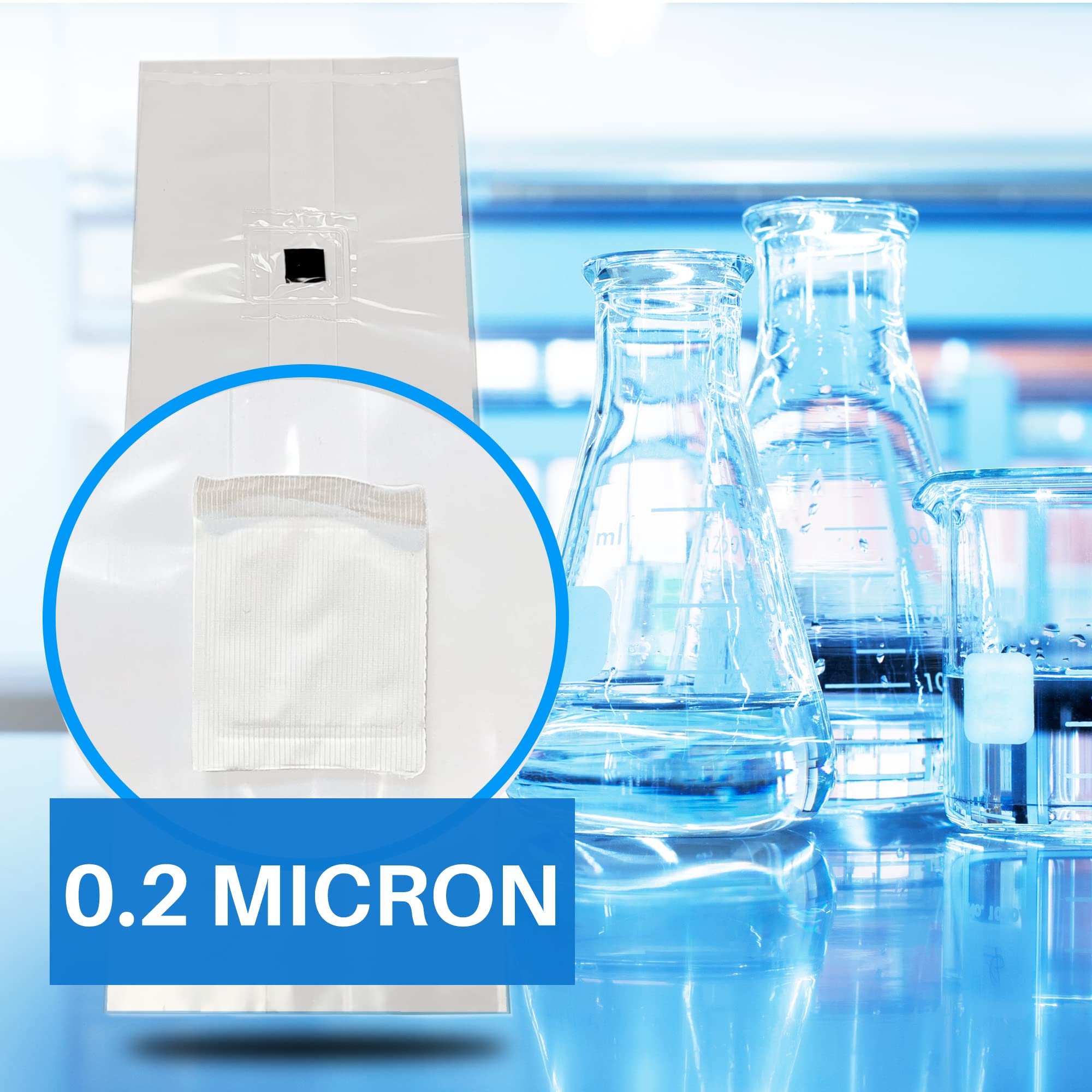 Premium Mushroom Grow Bags with Self-Healing Injection Port - 15 Pack - 0.2 Micron Filter Patch - 3mm Thick Polypropylene - Autoclavable, Durable & Tear-Resistant for Home Mushroom Cultivation, Organic Farming & Mycology Research