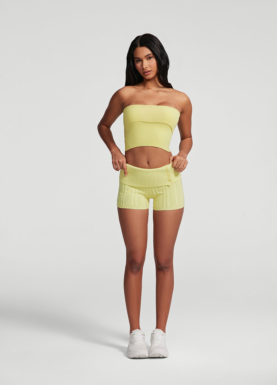 Cozy Cable Knit Micro Shorts for Women - Soft Stretch Comfort Shorts - Perfect for Lounge, Sleep & Summer Outfits