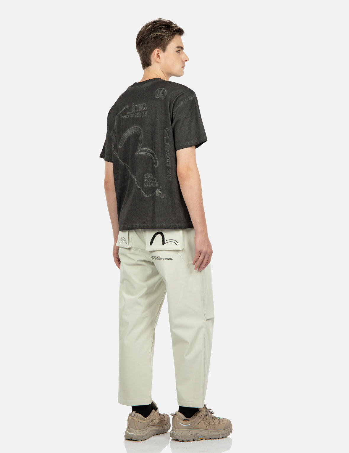 Stylish Seagull Embroidered Patch Pants for Men & Women - Trendy Streetwear Fashion for Casual Outings & Beach Vacations