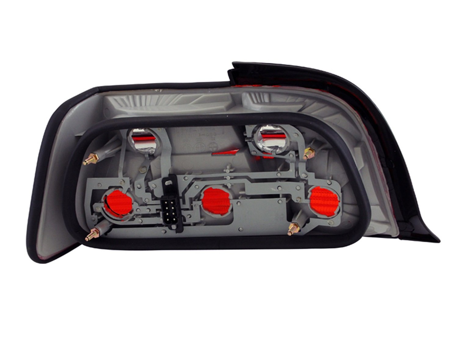 AnzoUSA 221215 Red/Clear LED Taillights for BMW 3 Series (E90 E92 E93) - Replacement Pair - Enhanced Safety & Style - Perfect for Night Driving & Car Upgrades
