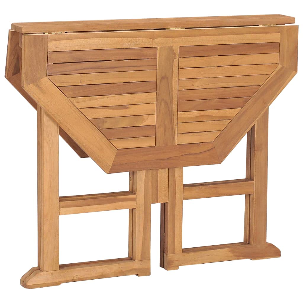 Foldable Teak Wood Outdoor Dining Table 35.4