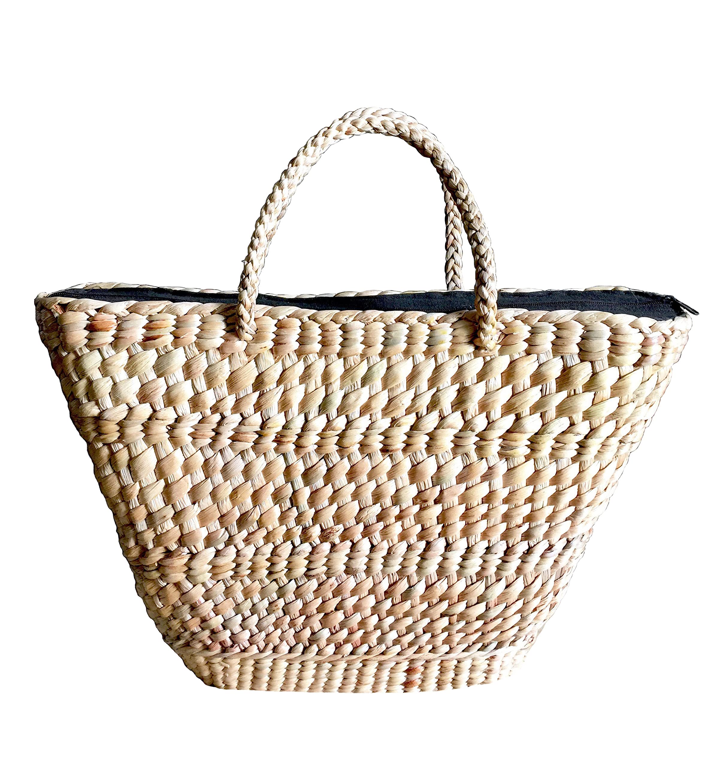 Extra Large Straw Basket Bag - Natural Woven Tote for Women, Beach Picnic Bag, Summer Boho Shoulder Purse | Perfect for Beach Outings, Picnics, Shopping & Vacation Accessories