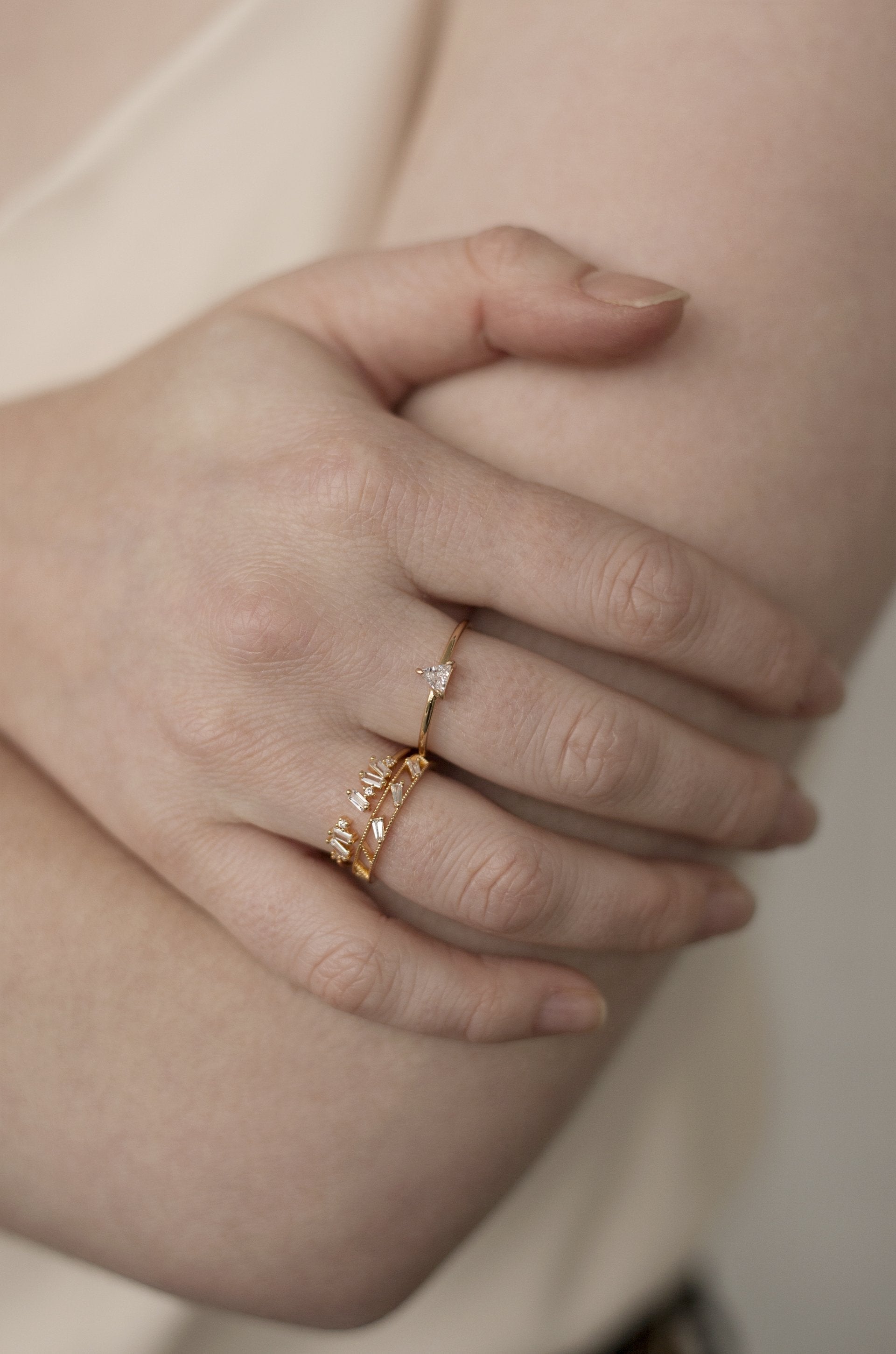 Love Story Crystal Ring Set of 3 - Elegant Stackable Rings for Women, Perfect for Anniversary, Wedding & Romantic Gifts | Jewelry for Special Occasions & Everyday Wear