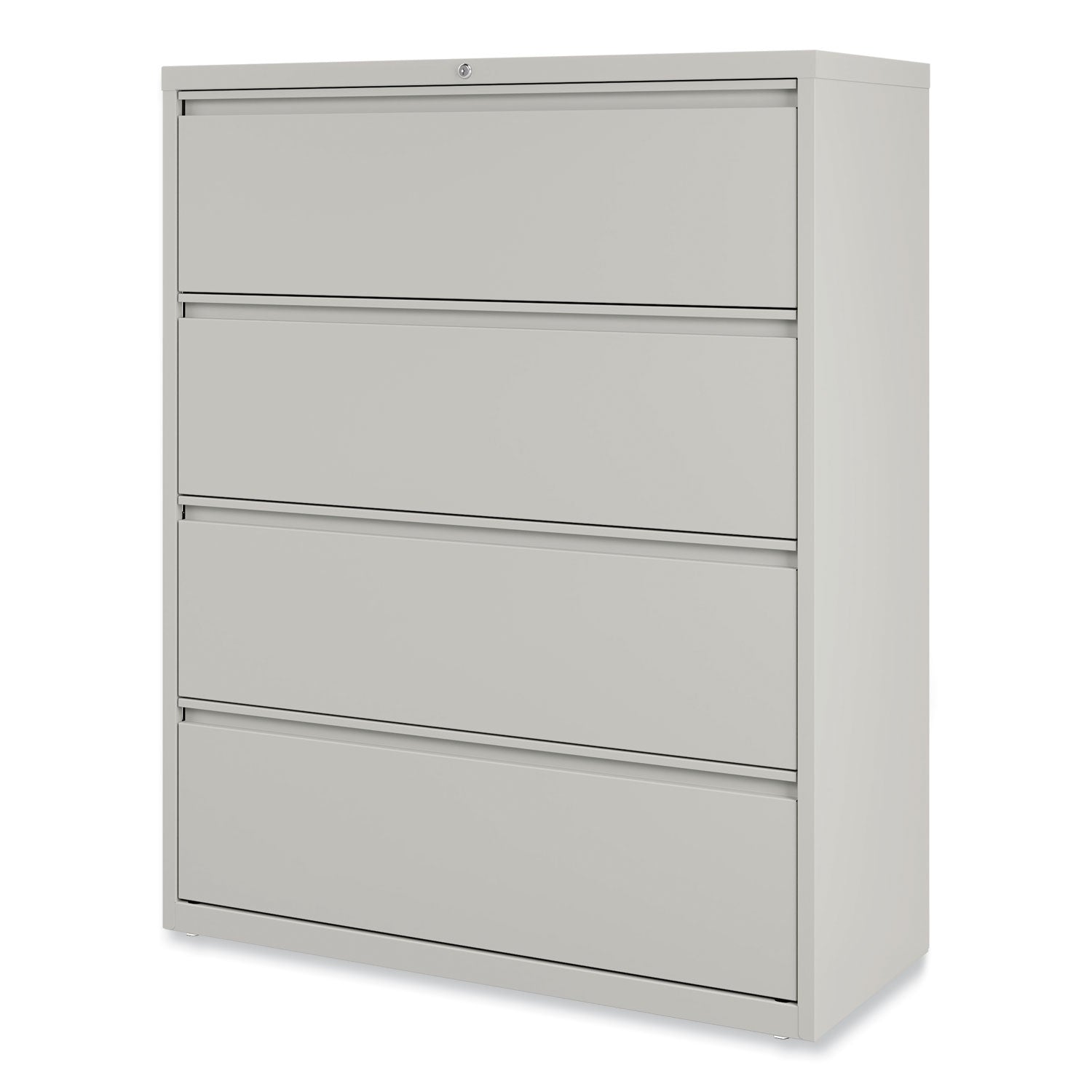 Alera® 4-Drawer Lateral File Cabinet - Legal/Letter Size, Light Gray, 42