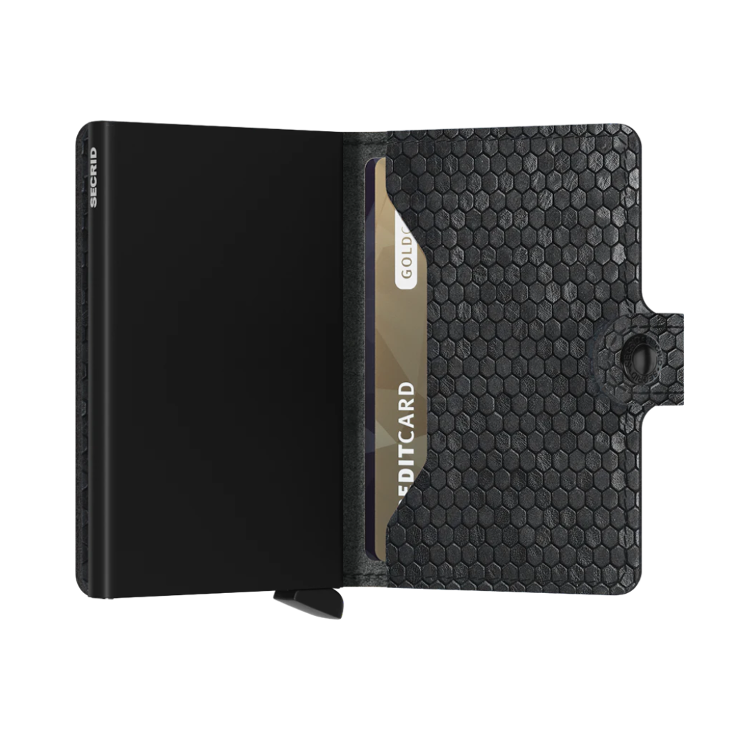 SECRID Miniwallet Hexagon - RFID Blocking Slim Wallet for Men & Women | Compact & Secure Card Holder for Everyday Use & Travel