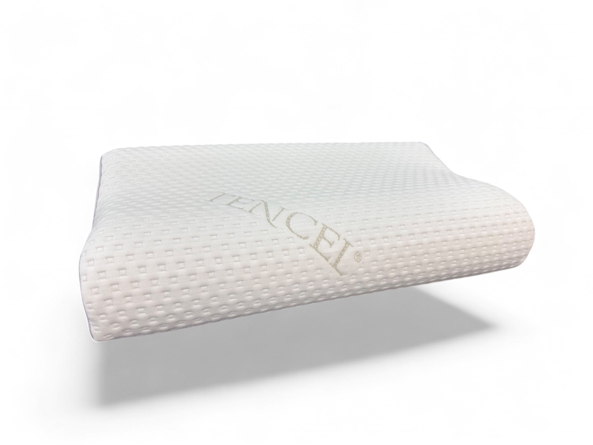Contour Memory Foam Pillow with TENCEL Cover - Orthopedic Neck Support for Side, Back & Stomach Sleepers - Perfect for Home, Travel & Office Use