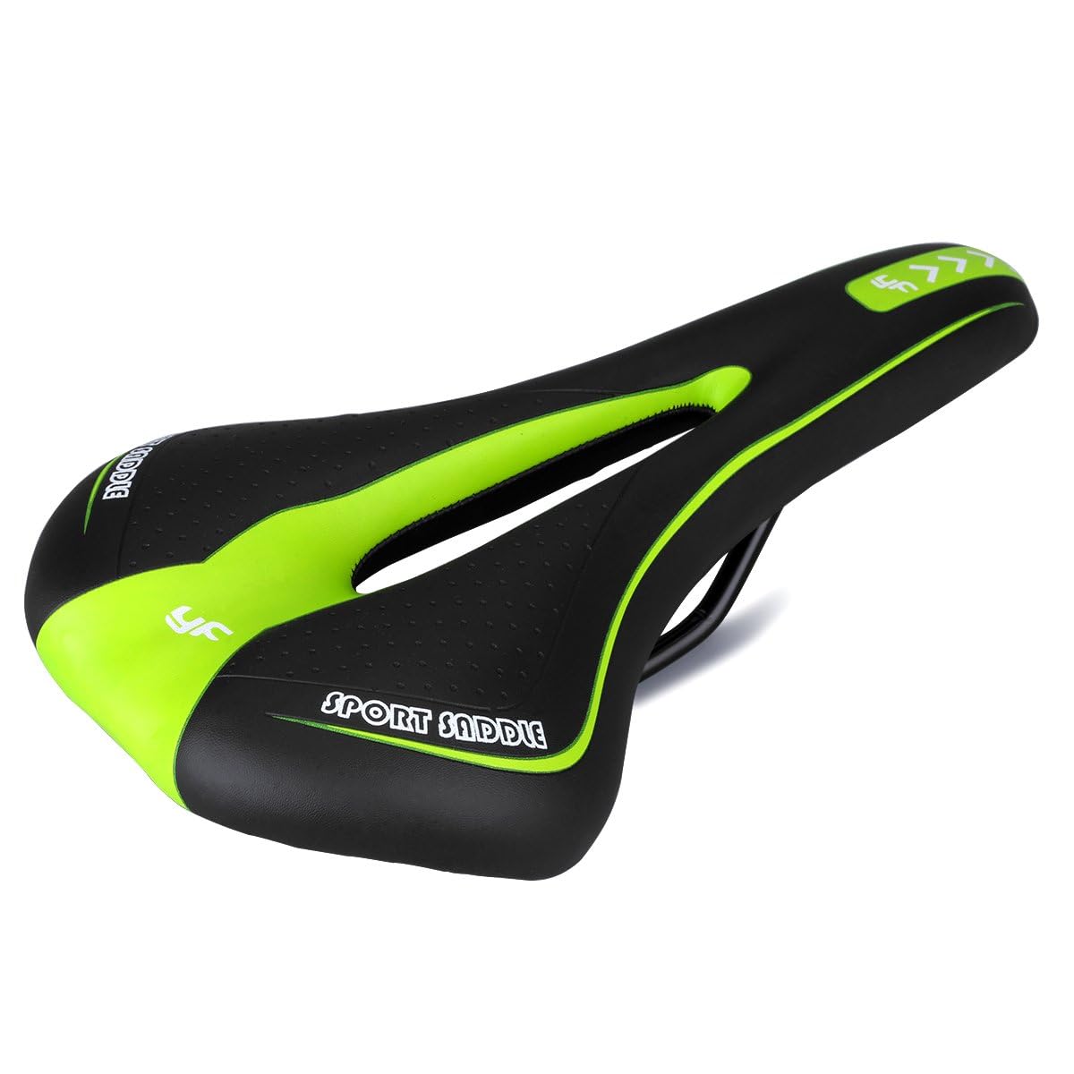 **Comfortable & Breathable Mountain Bike Saddle with Central Relief Zone – Ergonomic Design for Road & Mountain Biking – Perfect for Long Rides & Commuting**