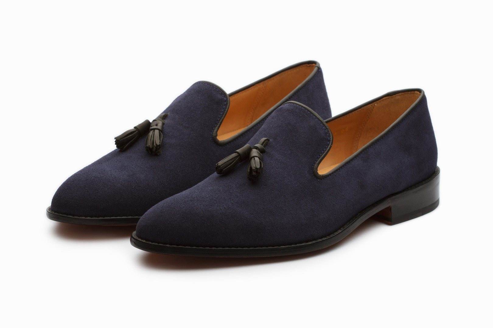 Stylish Navy Suede Tassel Loafers for Women - Comfortable Slip-On Dress Shoes for Office, Casual Outfits & Special Occasions