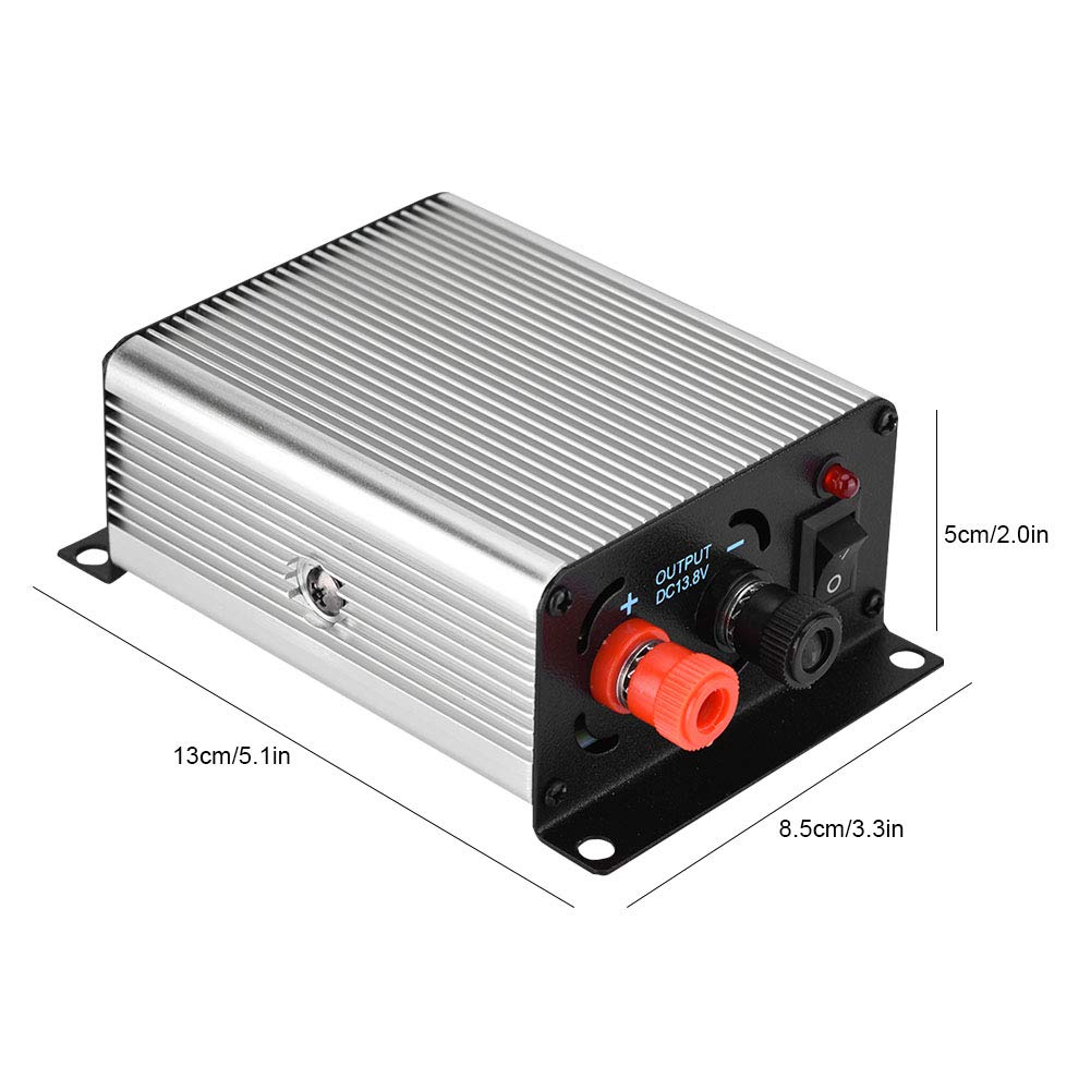 Portable Mini 24V to 13.8V DC Switching Power Supply Converter for Two-Way Radio - Ideal for Ham Radio, CB Radio & Emergency Communication Equipment