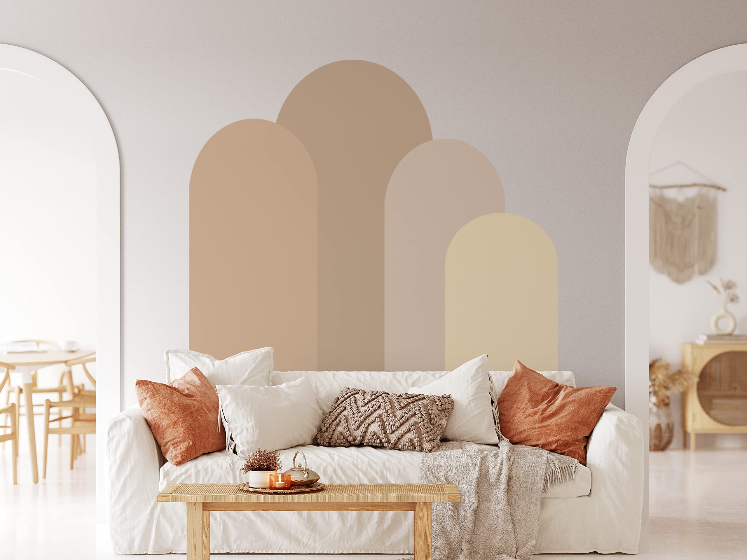 Large Arch Set - Minimalist Home Decor & Abstract Wall Decal for Modern Living Room, Bedroom or Office Wall Art