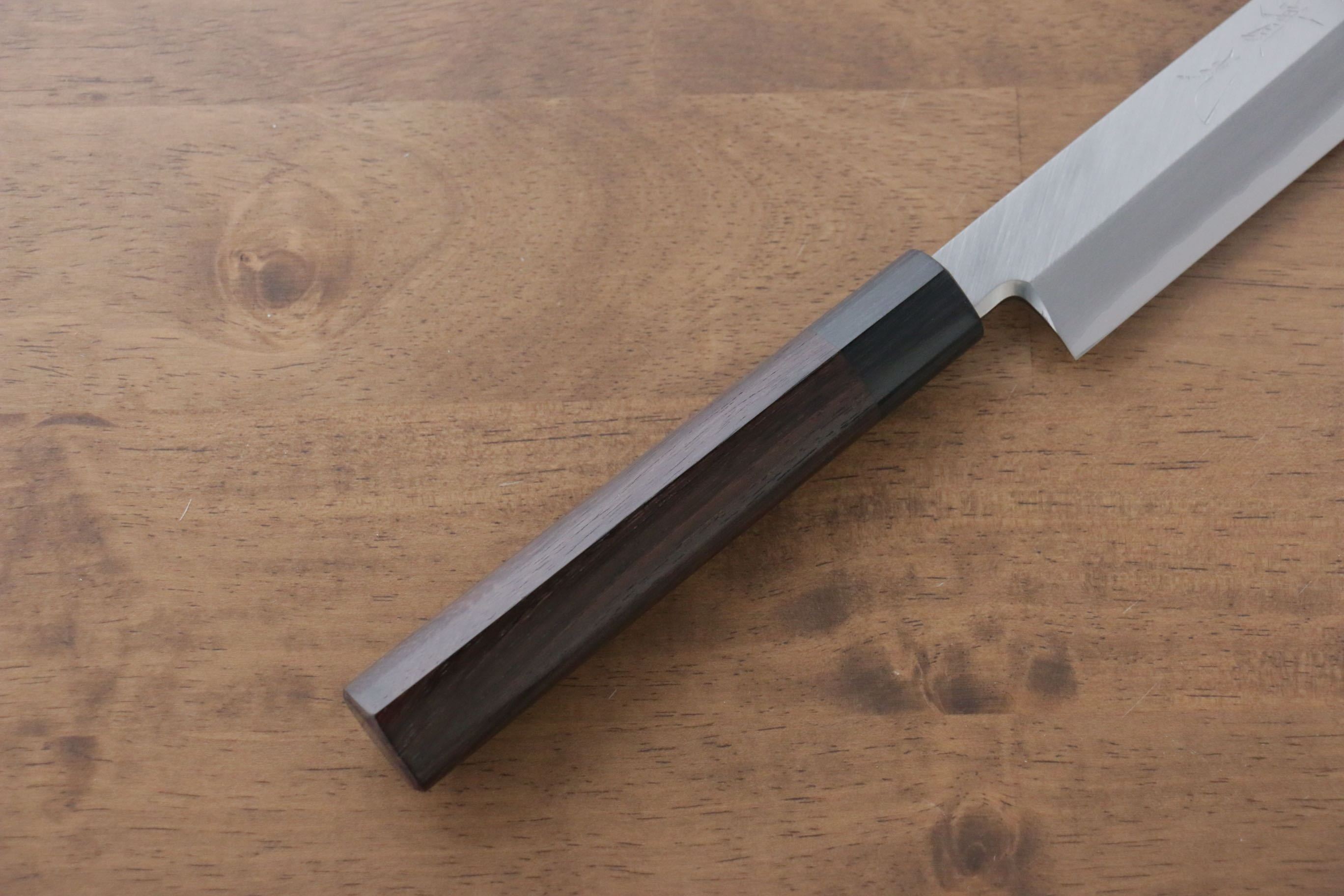 Premium Jikko Silver Steel No.3 Sakimaru Yanagiba 300mm Japanese Sushi Knife with Ebony Handle - Perfect for Sushi Chefs & Professional Japanese Cuisine Preparation