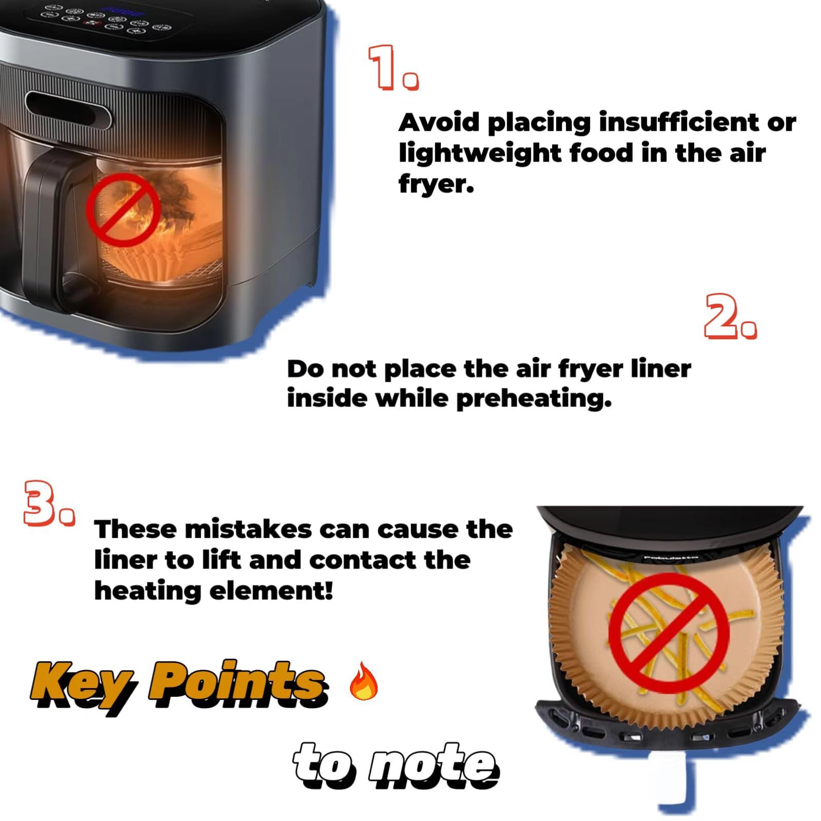 7.9 Inch Air Fryer Disposable Paper Liners 100Pcs - Round Non-Stick, Oil Proof, Waterproof Parchment Paper for Steaming, Baking, Microwaving & Oven Use - Perfect for Air Fryers, Instant Pot, Toaster Ovens & Meal Prep