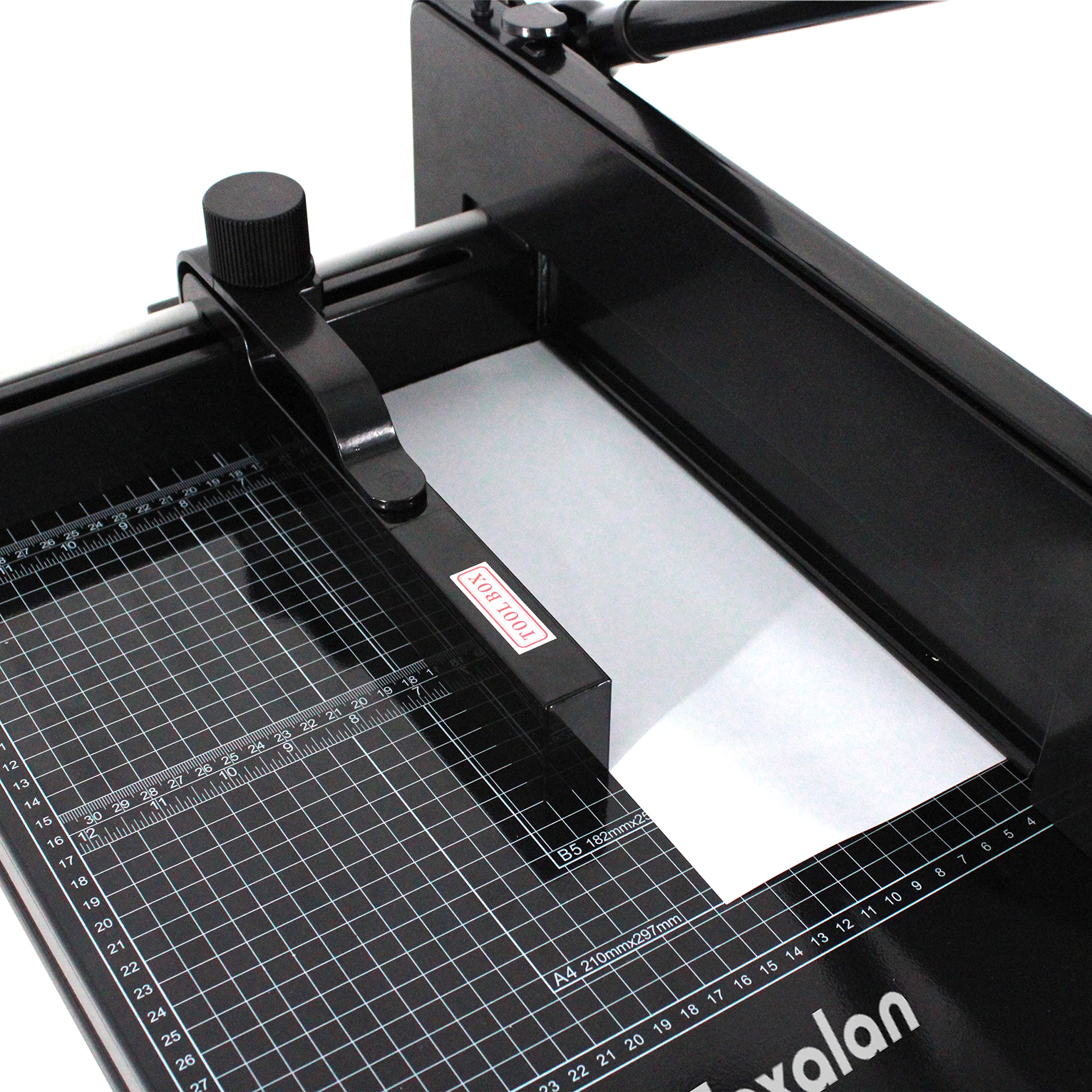 TEXALAN Heavy Duty Guillotine Paper Cutter - 17 Inch A3 Paper Trimmer for 400 Sheets, Black - Perfect for Office, School, Crafting & Photo Cutting