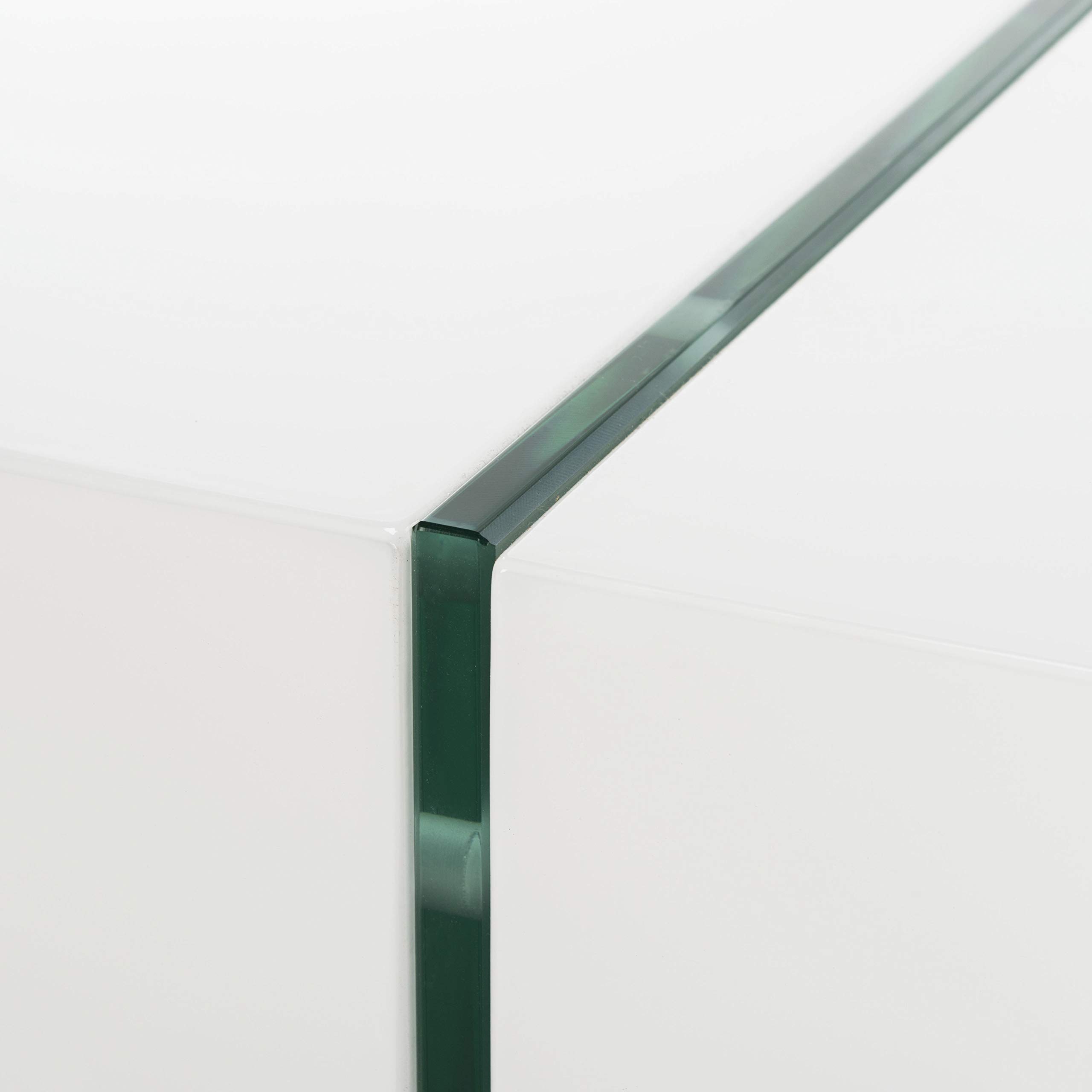 Safavieh Jacob White Modern Glass Leg Coffee Table - Stylish Living Room Furniture for Small Spaces & Contemporary Home Decor
