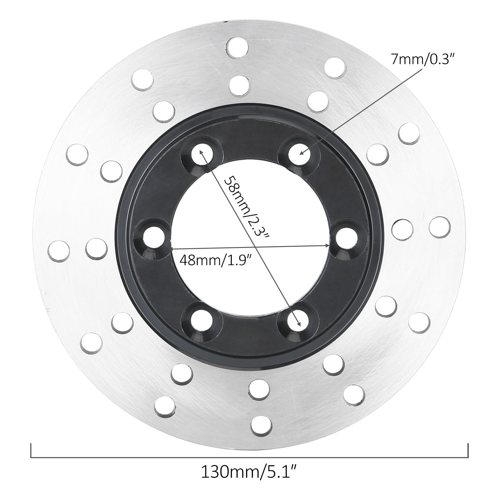 Go Kart 4 Stud Front Wheel Rim Hub Steering Spindle Knuckle Kit with Hydraulic Brake Caliper & Master Cylinder Assembly - Compatible with ATV, Buggy, Golf Cart, Quad, 4 Wheelers & Tricycle - Perfect for DIY Repairs & Off-Road Upgrades