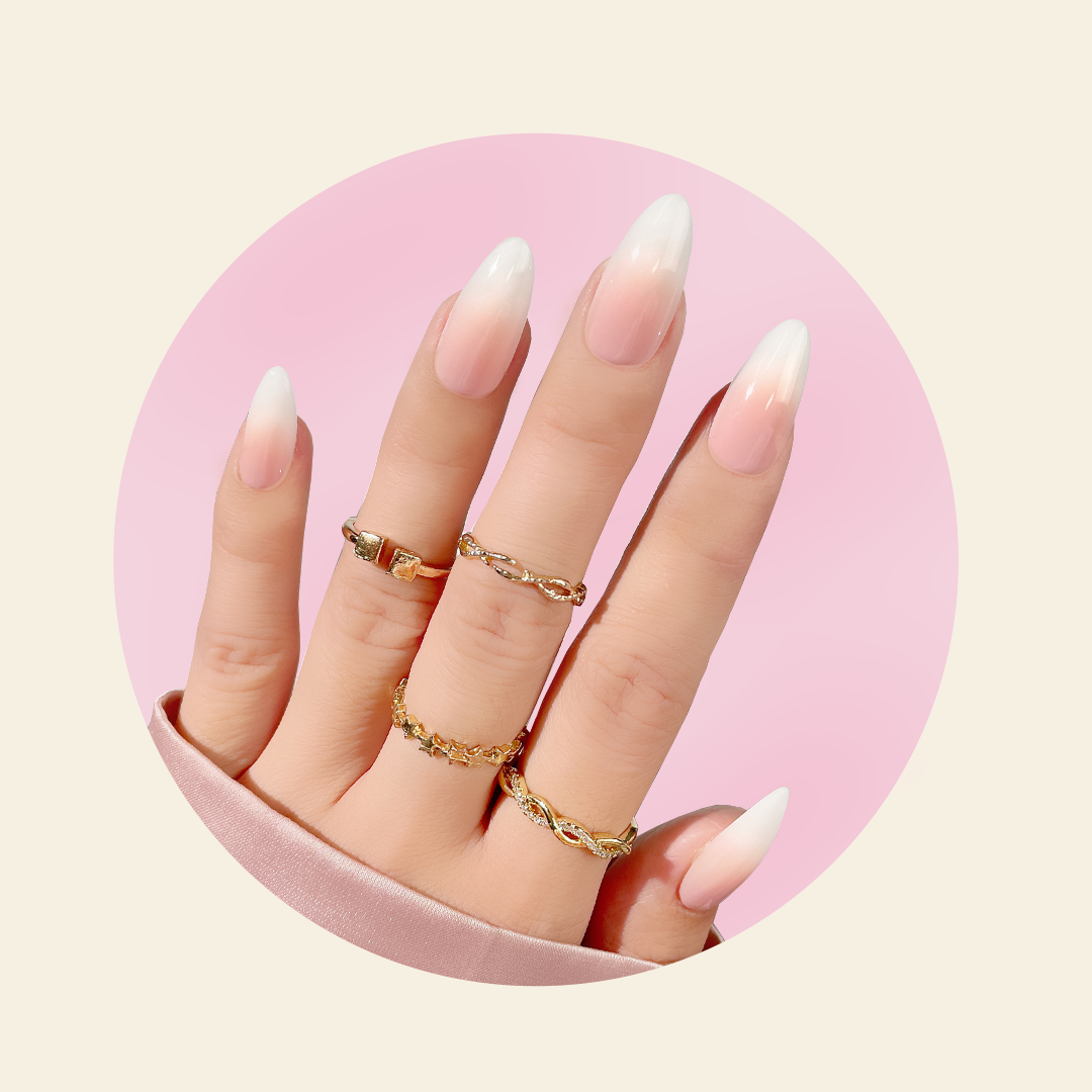 Mitty Sweet and Sassy Press on Nails - Long Lasting Fake Nails with Glue - Perfect for Parties, Weddings & Special Occasions