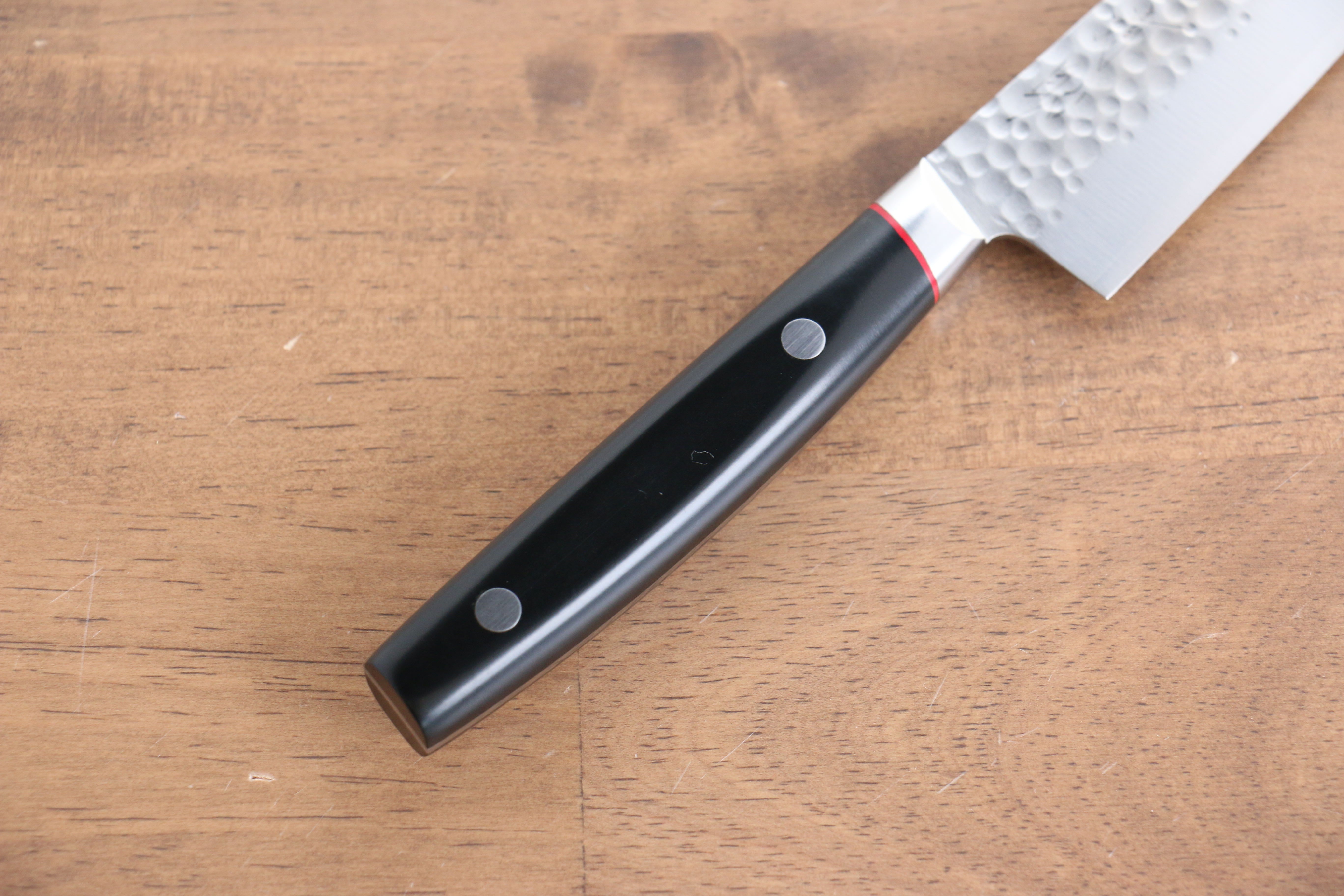 Seisuke PRO J VG10 Hammered Petty Utility Knife 150mm - Black Micarta Handle Japanese Kitchen Knife for Slicing, Chopping & Precision Cutting - Perfect for Home Chefs & Professional Kitchens