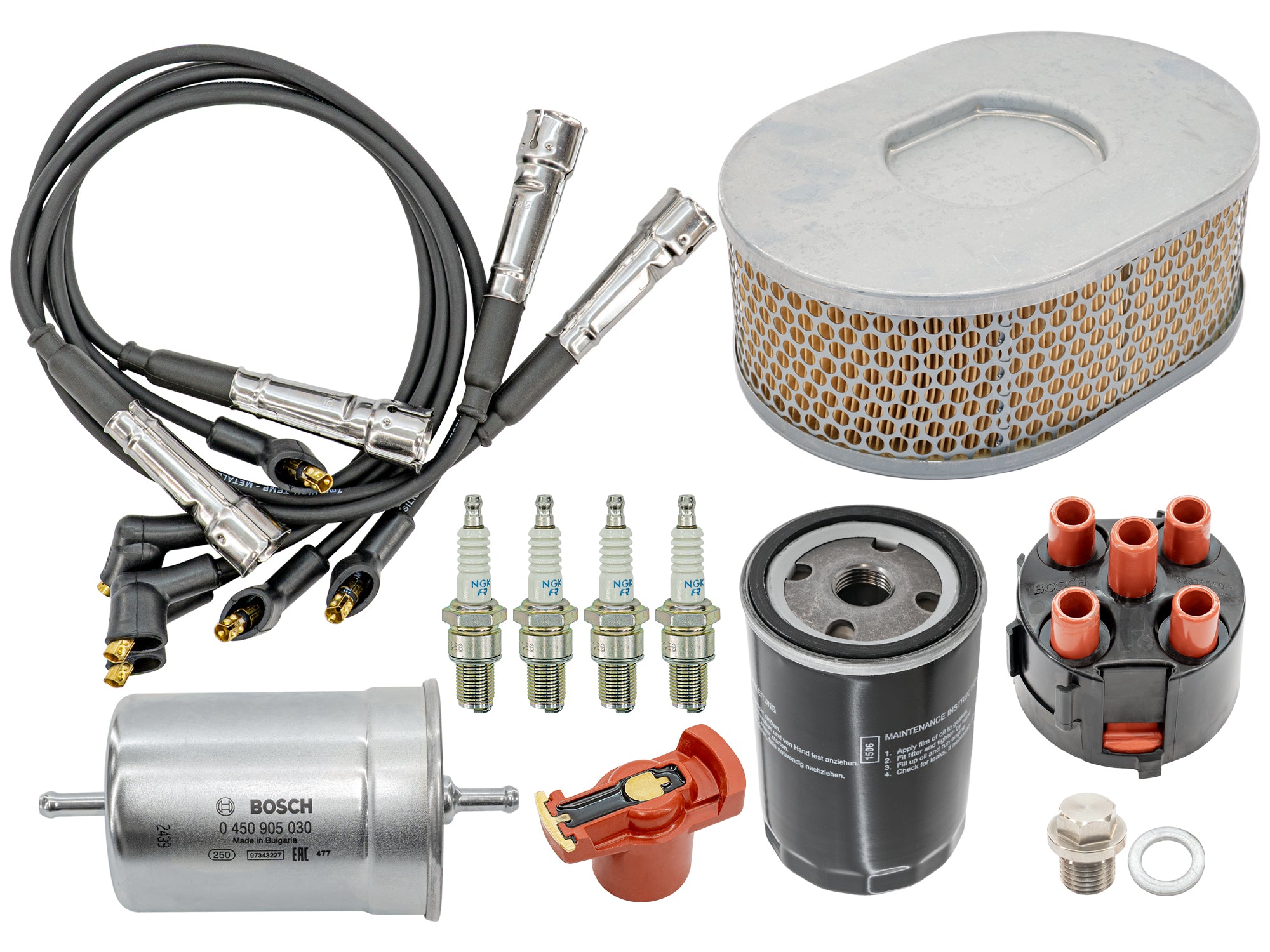 Complete Tune Up Kit for VW Vanagon (1980-1991) - Air Filter, Spark Plugs, Fuel Filter | DIY Maintenance & Engine Performance Upgrade