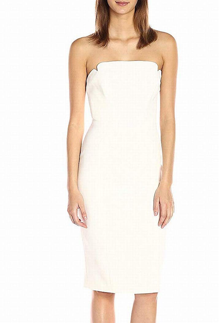 Jill Jill Stuart Women's Strapless Column Midi Dress - Elegant Formal & Cocktail Party Wear for Weddings & Evening Events