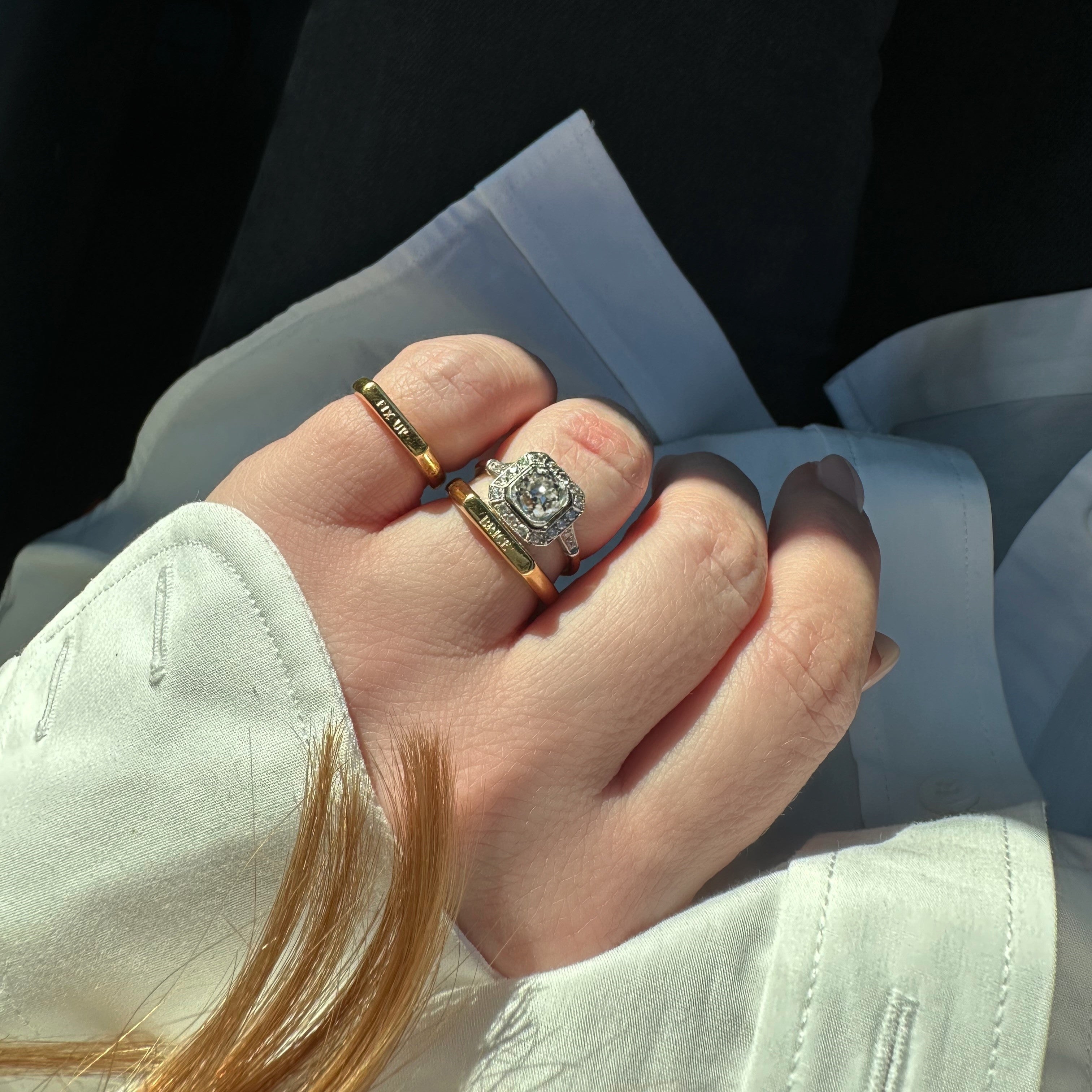 Personalized Vintage Signet Ring for Men & Women - Custom Engraved Initials & Symbols - Perfect for Weddings, Gifts & Everyday Wear