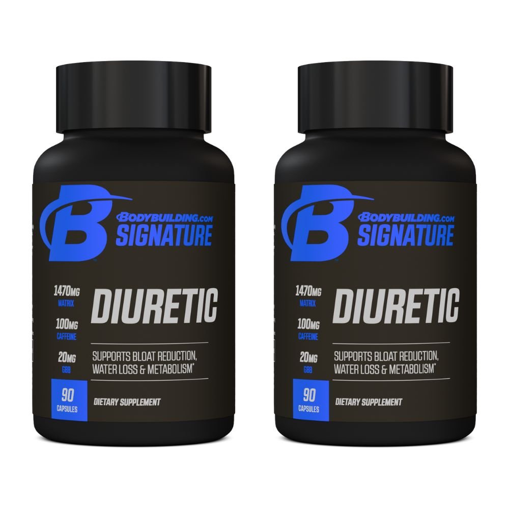 2 for 1 Bodybuilding.com Signature Diuretic - 180 Total Capsules | Natural Water Retention Relief for Athletes & Fitness Enthusiasts | Pre-Competition & Workout Support