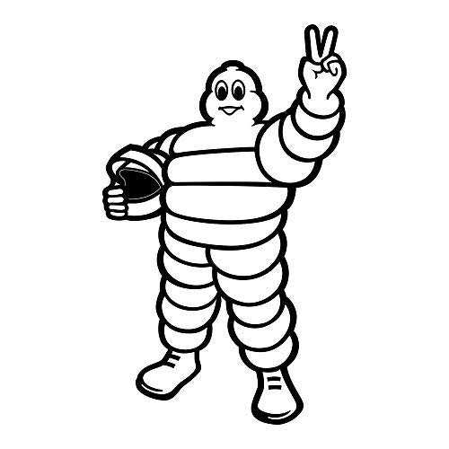 Set of 3 Premium Michelin Man Die-Cut Vinyl Stickers - High Resolution Decals for Cars, Laptops & Water Bottles - Durable Outdoor Decorative Stickers