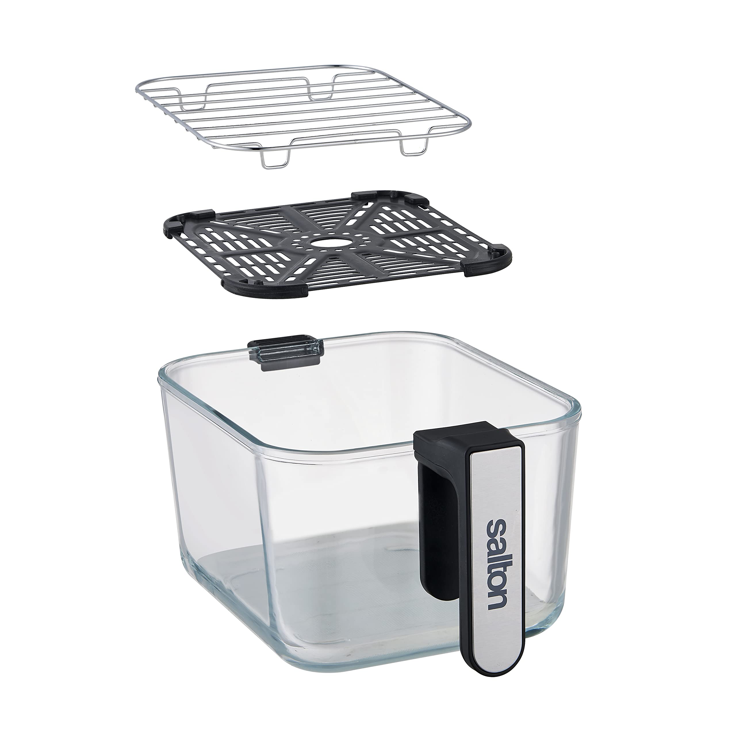 Salton Air Fryer XL 4.5L - Healthy Oil-Free Cooking for Family Meals | Large Capacity Air Fryer for Roasting, Baking & Frying | Perfect for Chicken Wings, French Fries & Vegetables