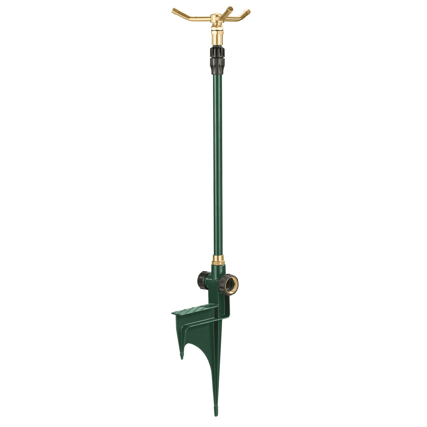 Orbit 3-Arm Rotating Sprinkler with 22-33 Inch Adjustable Telescoping Spike - Lawn & Garden Watering System for Yard, Patio, and Flower Beds | Perfect for Outdoor Irrigation and Plant Care