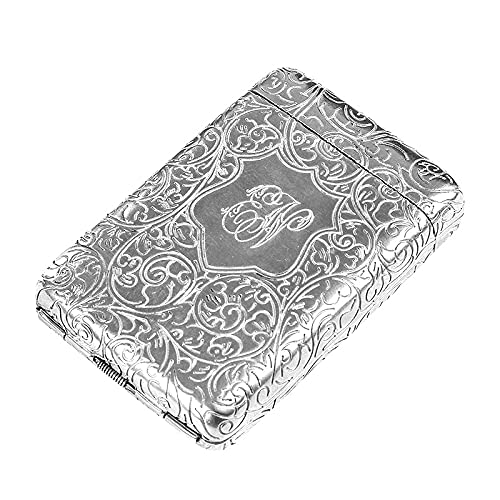 Premium Stainless Steel Cigarette Case - Slim Metal Cigarette Holder for 14 100mm Cigarettes | Credit Card Wallet & Protective Security Case for Men & Women | Perfect for Travel, Outdoor & Everyday Carry