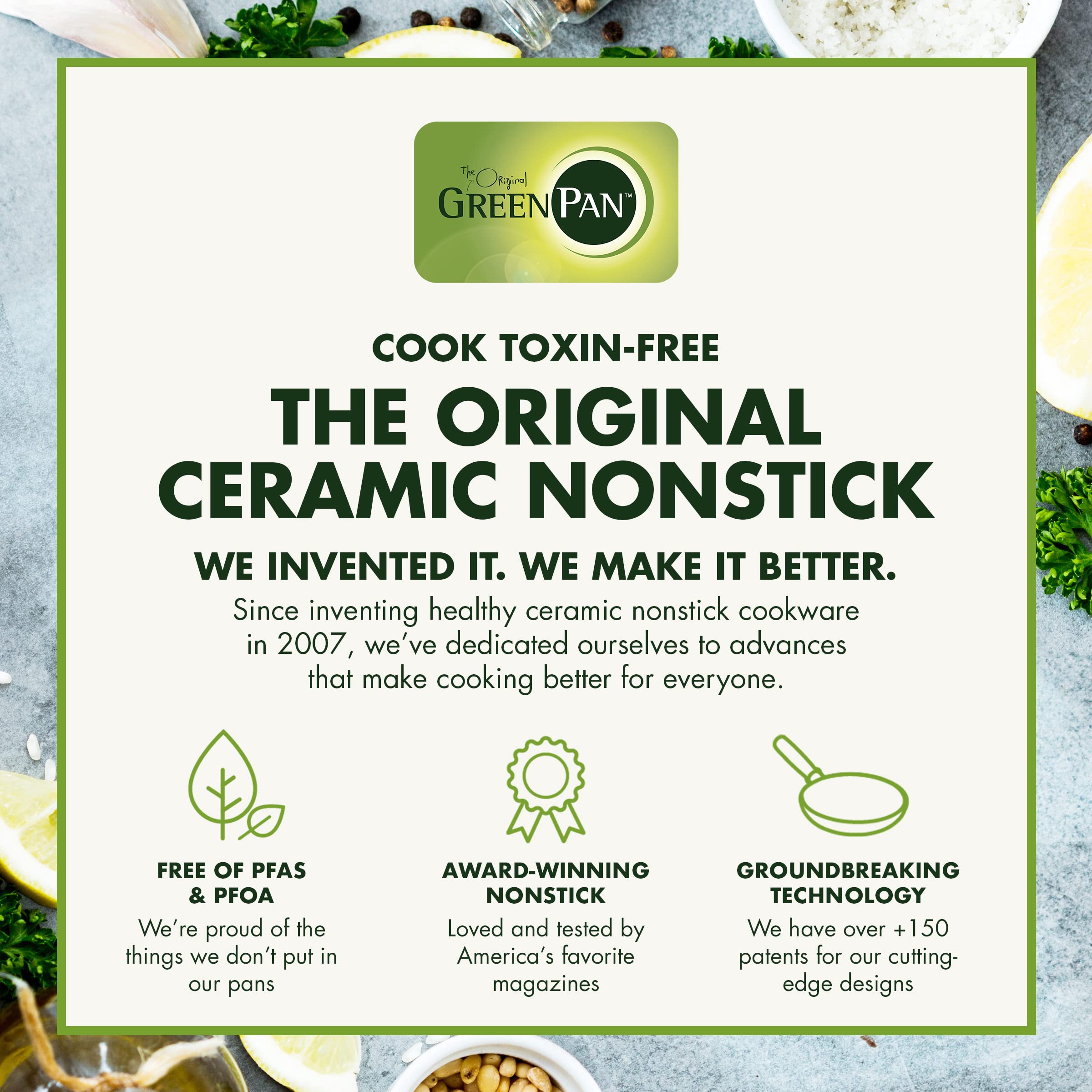 GreenPan Reserve Hard Anodized Healthy Ceramic Nonstick 20cm & 26cm Frying Pan Skillet Set - PFAS-Free, Induction & Oven Safe Cookware with Gold Handle (Blush Pink) - Perfect for Healthy Cooking, Sautéing & Frying in Modern Kitchens