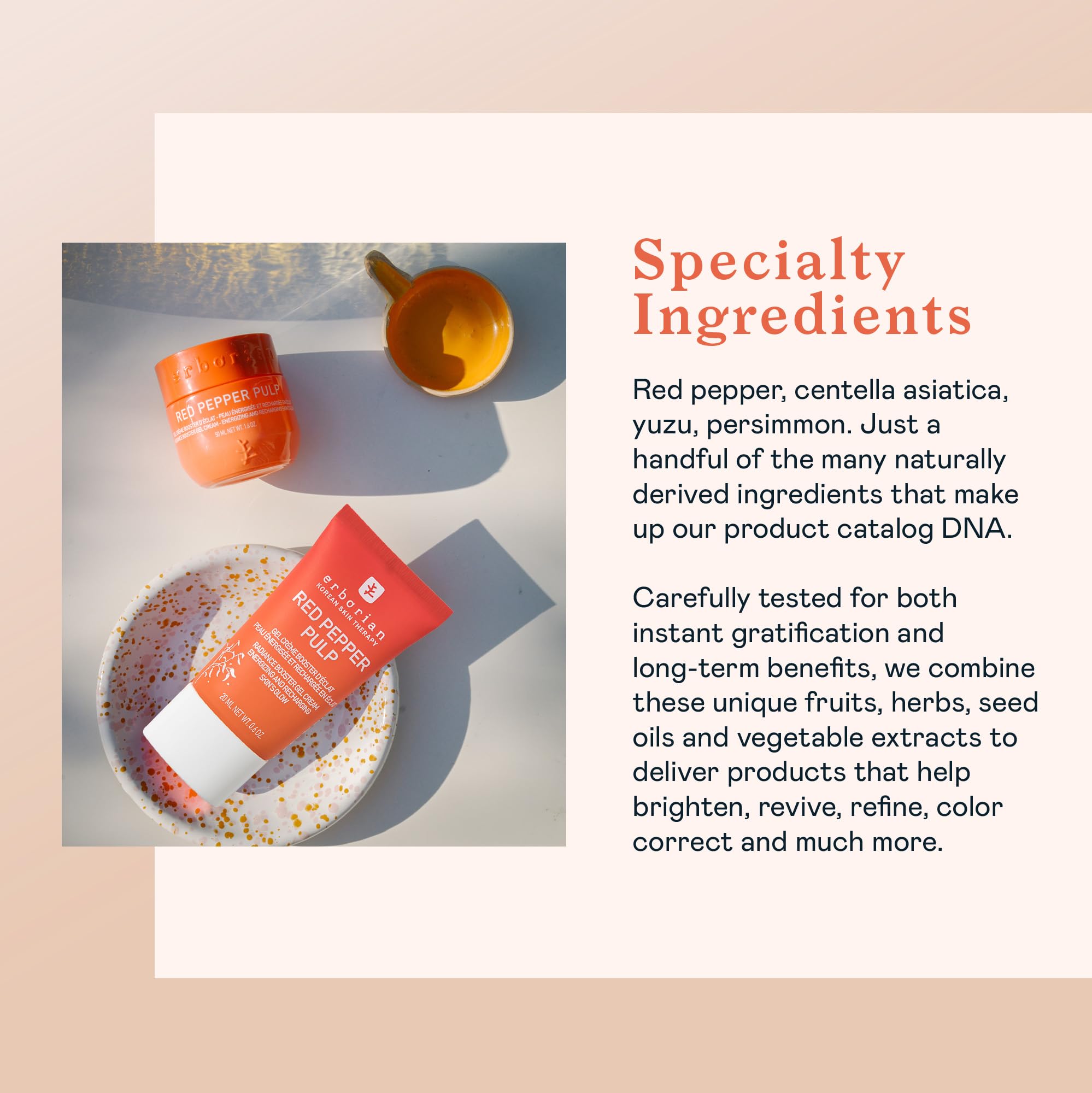 Erborian Red Pepper Pulp Hydrating & Energizing Gel Moisturizer - Brightening & Plumping Facial Cream for Glowing Skin - Korean Skincare Therapy - 0.6 oz | Perfect for Daily Hydration & Radiance Boost
