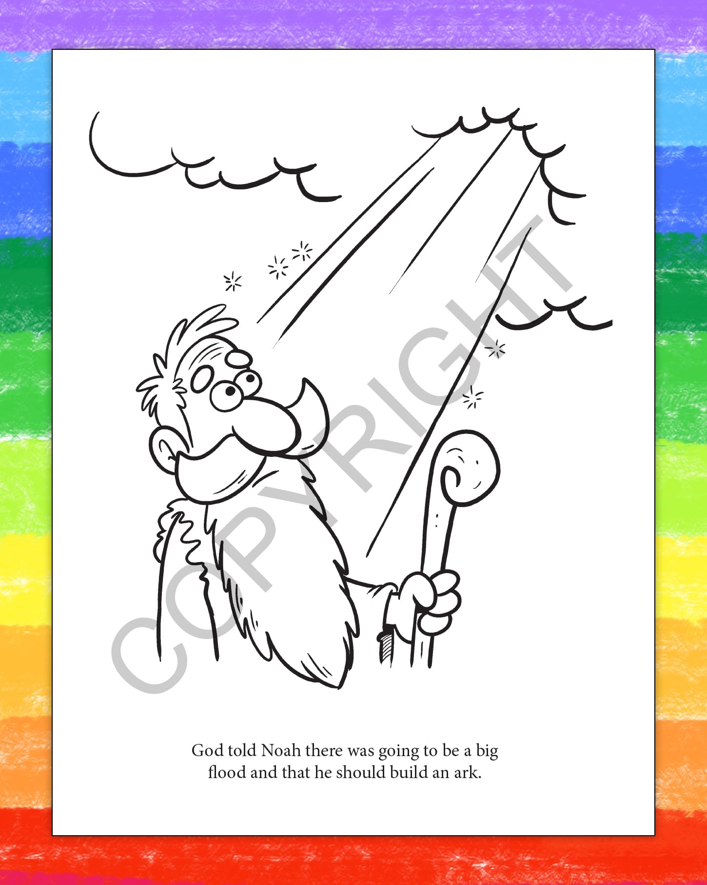 Noah's Ark Christian Coloring Books - 250 Pack for Sunday School & Kids Crafts