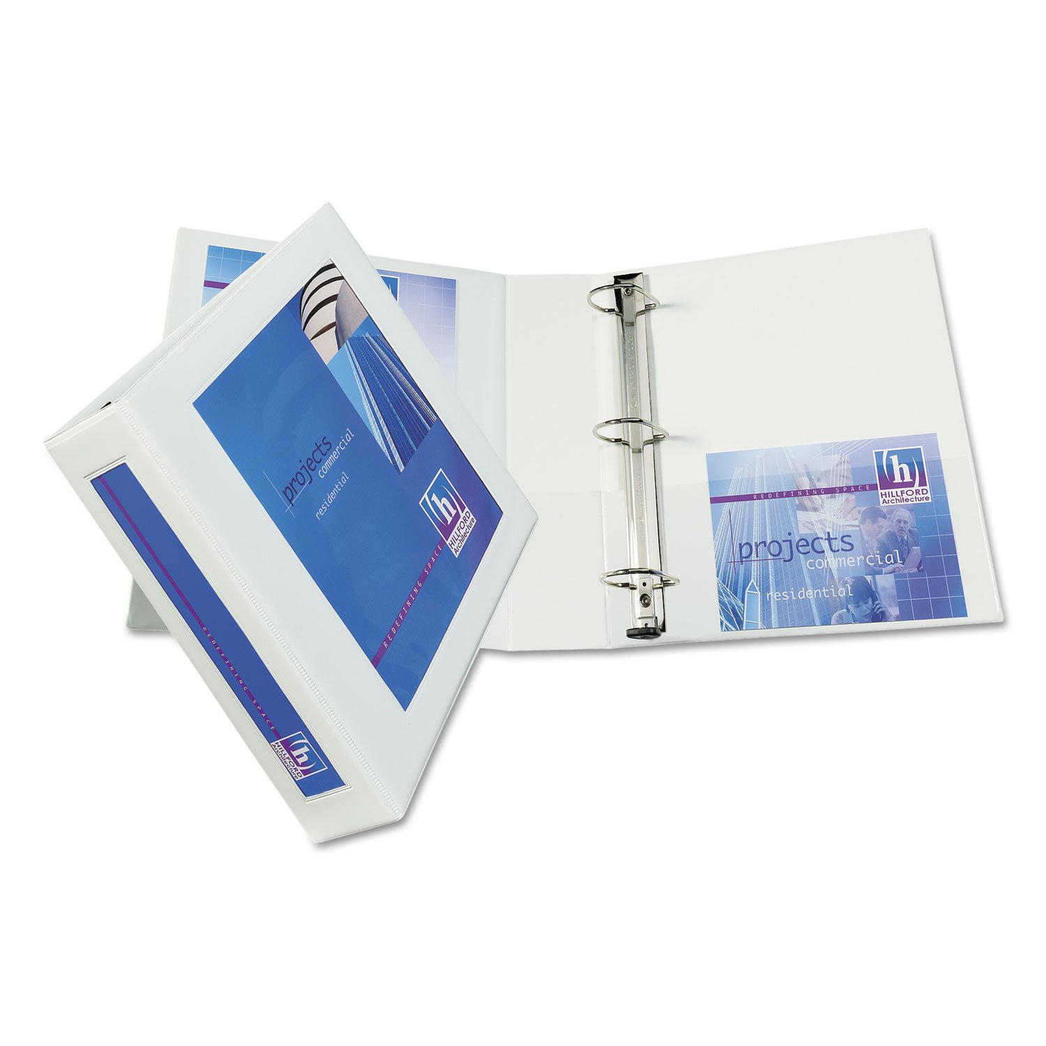 AVERY AVE68036 Framed View Binder - 3-Ring Binder with Clear Cover for School, Office & Home Organization | Perfect for Presentations, Reports & Document Storage