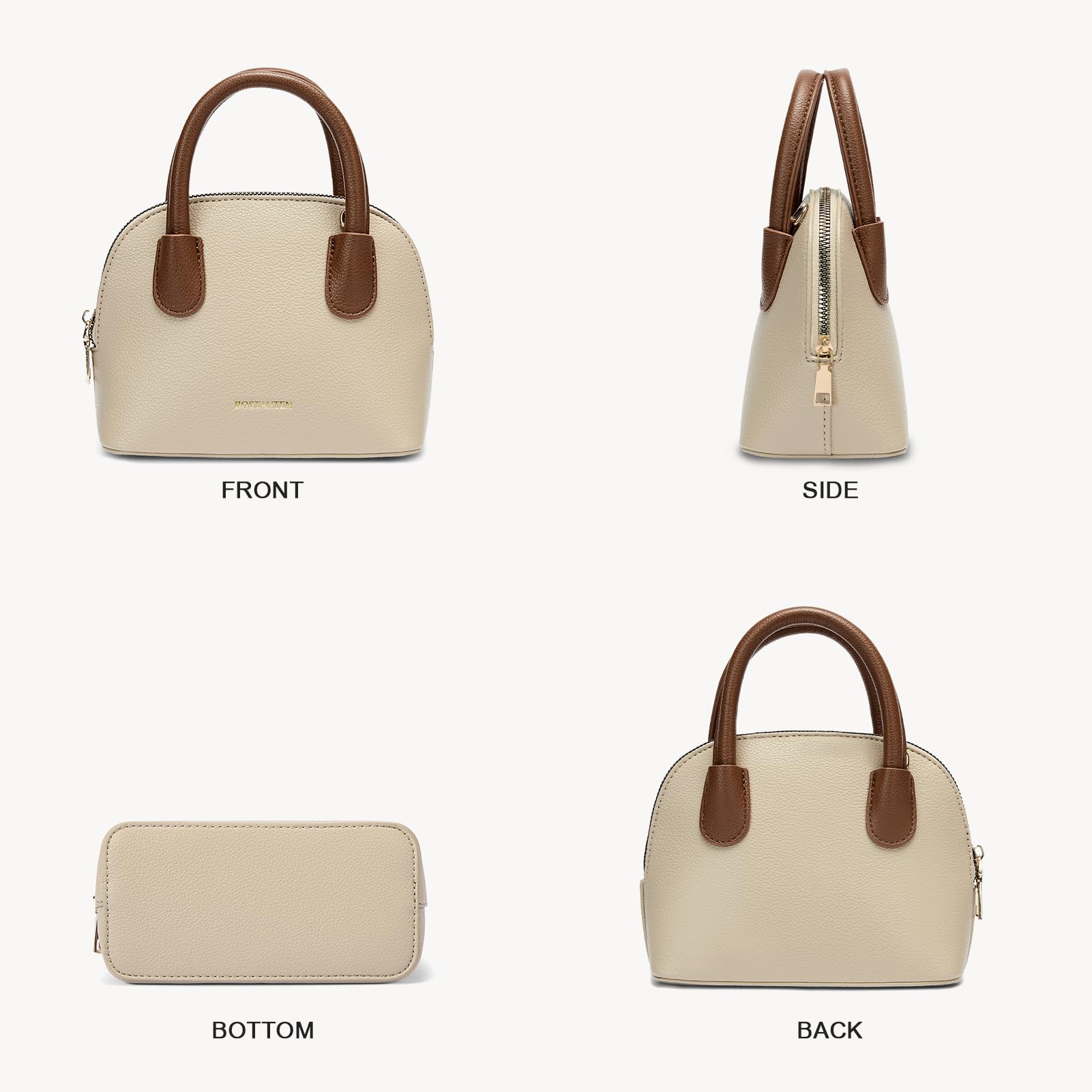 BOSTANTEN Small Crossbody Bag for Women - Mini Vegan Leather Purse with Detachable Strap, Trendy Cute Satchel Handbag | Perfect for Daily Use, Travel & Shopping