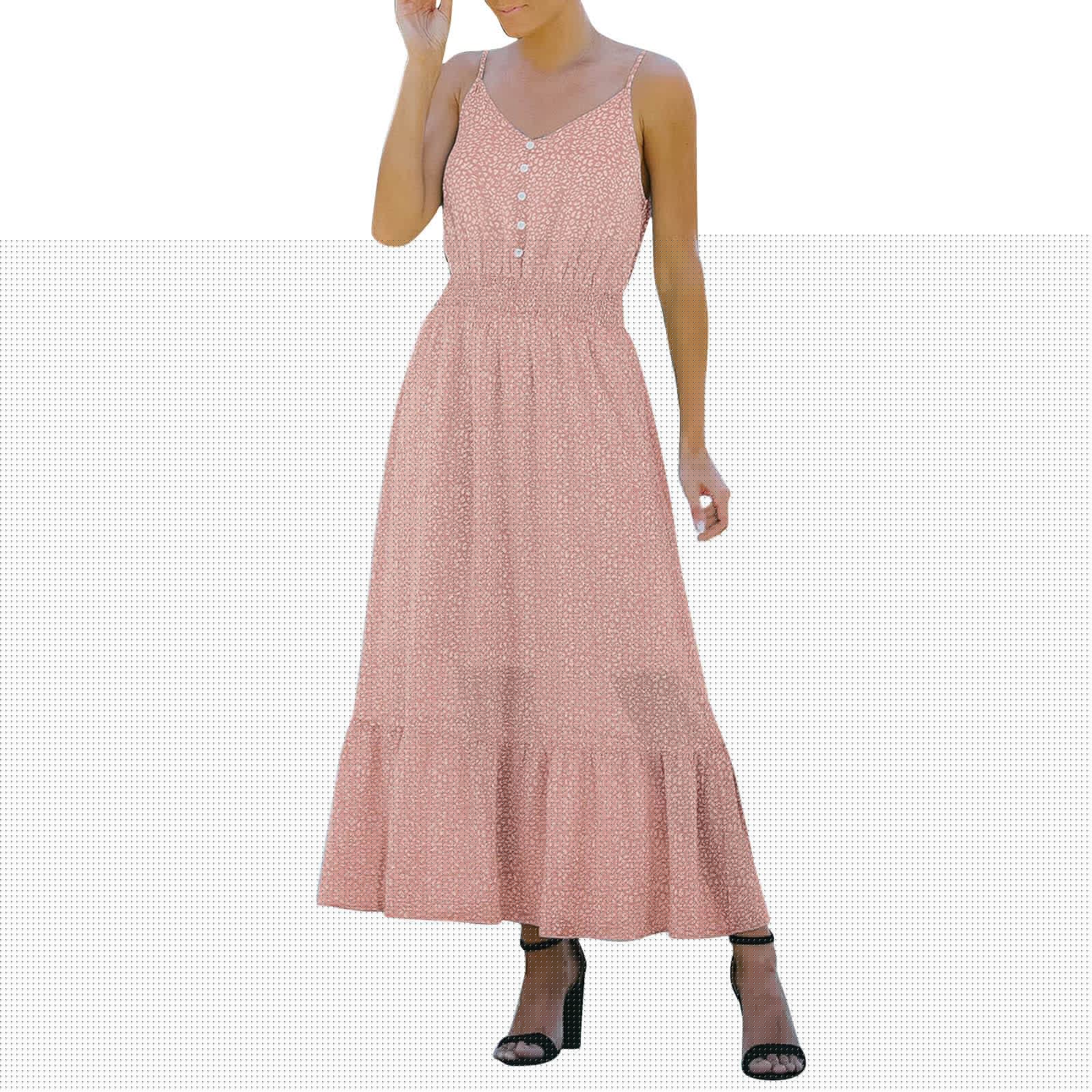 Women's Summer Casual V-Neck Sleeveless Leopard Print Dress with Suspenders & Cut-Out Design - Perfect for Beach Vacations, Date Nights & Summer Parties