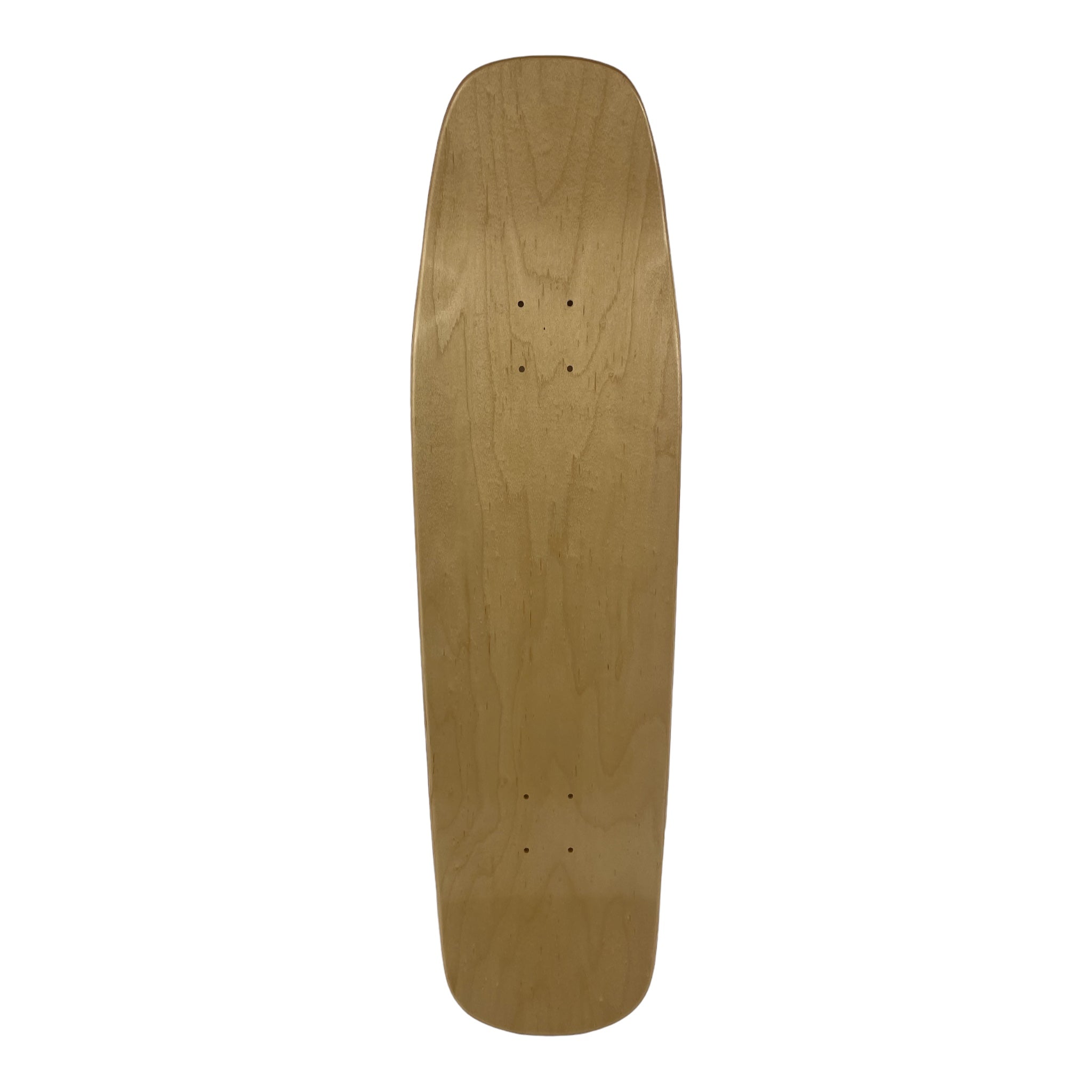 G SHOVEL Pool Shape Hardrock Skateboard Blank Deck - Natural Maple Wood 9.0