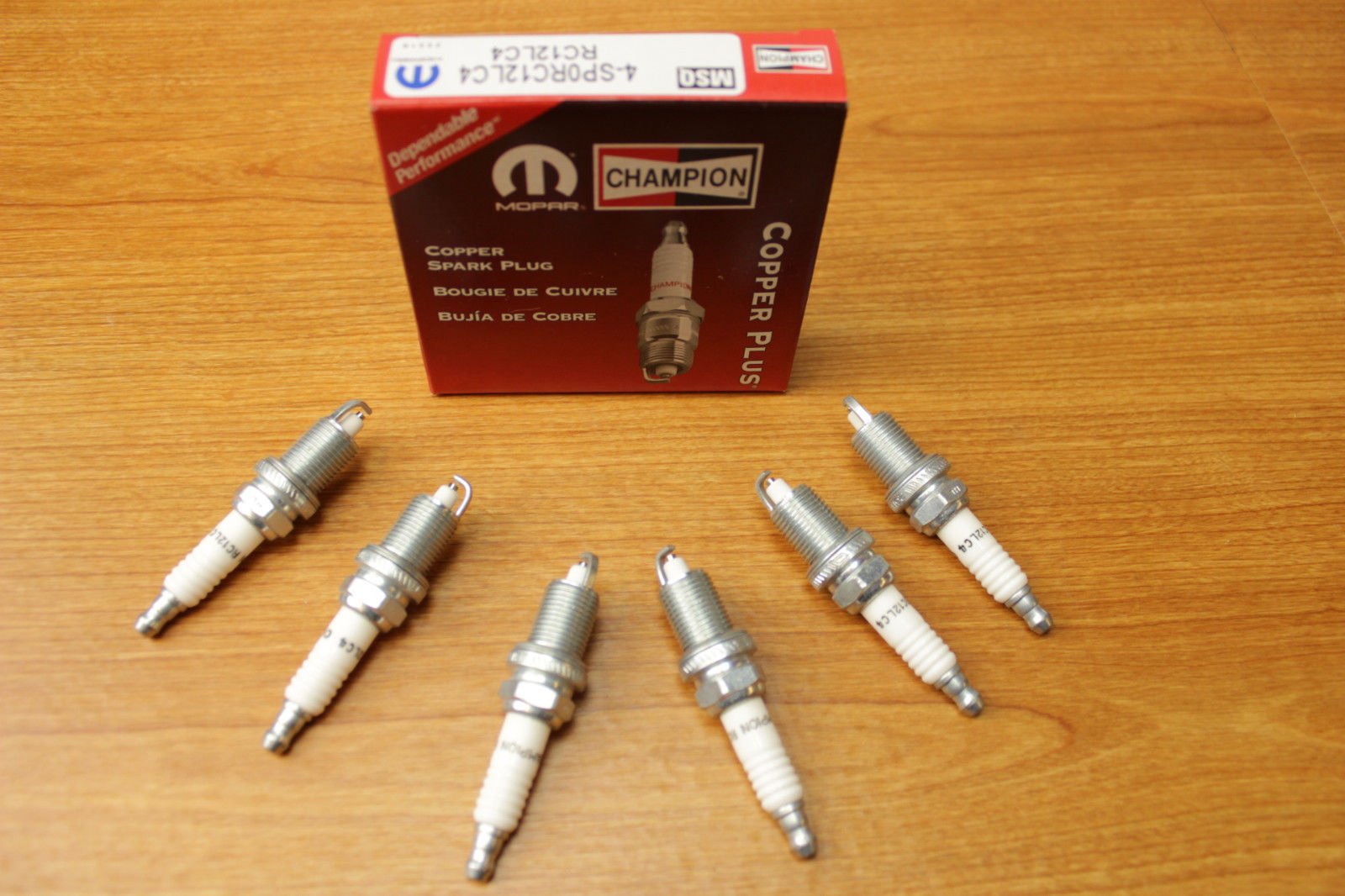 Mopar OEM Dodge Dakota Durango Spark Plugs - Set of 6 | High Performance Ignition Parts for Smooth Engine Operation | Perfect for Off-Roading, Daily Commuting & Towing