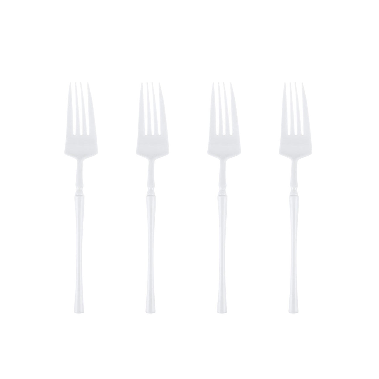 Premium Infinity Collection White Flatware Set - 32-Piece Stainless Steel Cutlery for Elegant Dining, Parties & Everyday Use